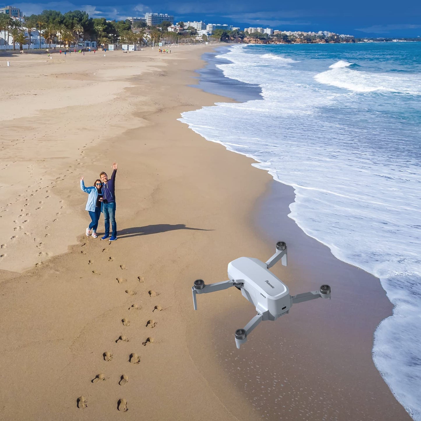 Potensic ATOM SE GPS Drone con cámara 4K EIS, menos de 249 g, 93 minutos de vuelo, transmisión FPV de 4 KM, motor sin escobillas, velocidad máxima 16 m/s, concentrador de carga paralela rápida de 60 W, combo Vuela más 