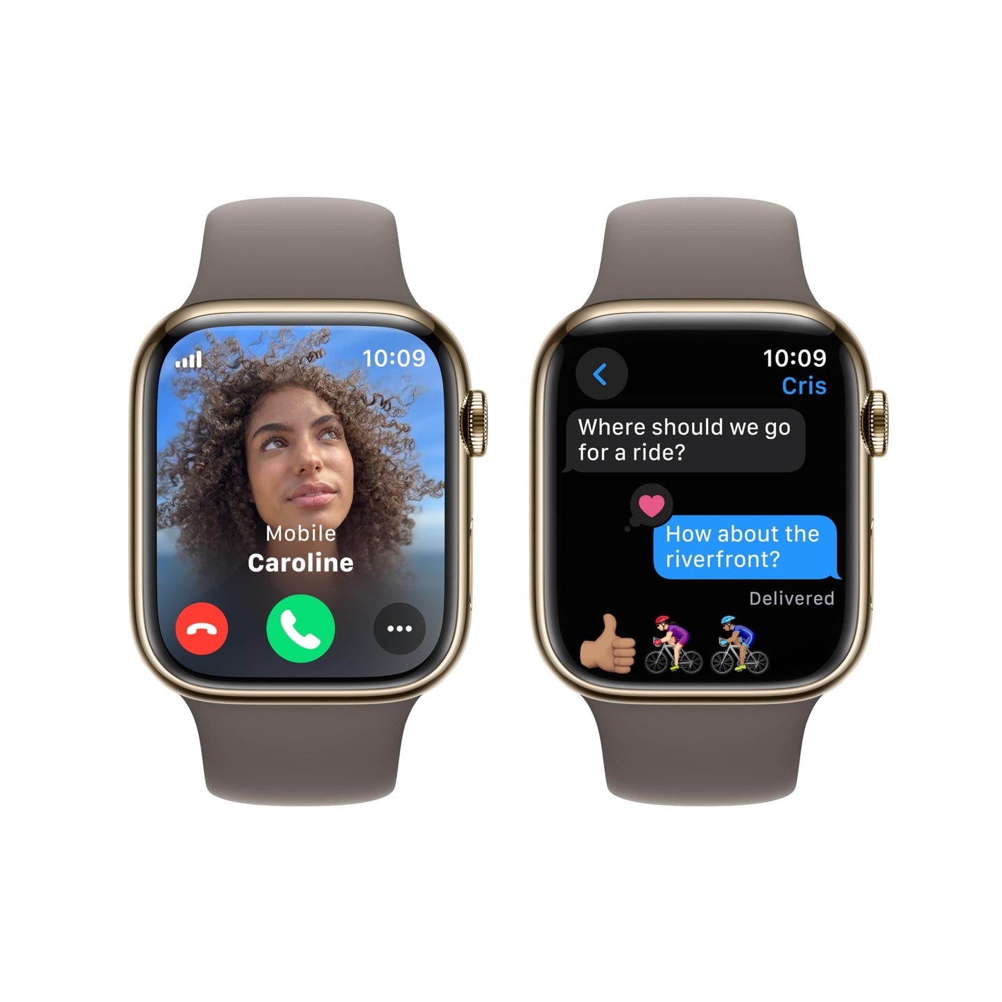 Montre intelligente Apple Watch Series 9 [GPS + Cellular 45 mm] avec boîtier en aluminium argenté avec boucle Sport bleu hiver. Tracker d'activité, applications ECG, écran Retina toujours activé, neutre en carbone 