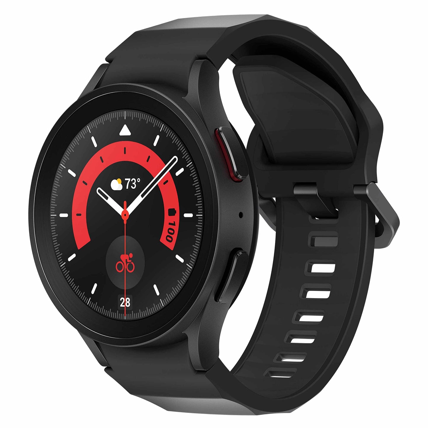 Reloj inteligente Samsung Galaxy Watch 5 Pro de 45 mm con GPS, frecuencia cardíaca, seguimiento de actividad física - Titanio, cristal de zafiro, batería mejorada 