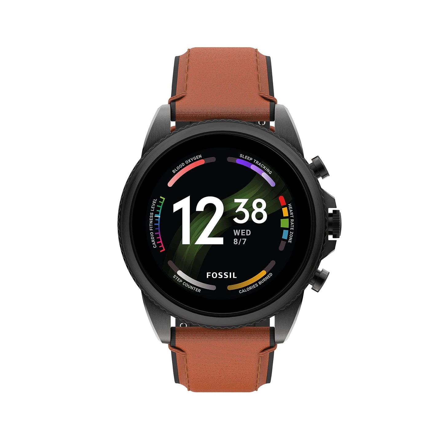 Fossil Gen 6 Montre intelligente à écran tactile de 44 mm pour hommes avec Alexa intégré, tracker d'activité, tracker d'activité, suivi du sommeil, GPS, haut-parleur, contrôle de la musique, notifications sur smartphone