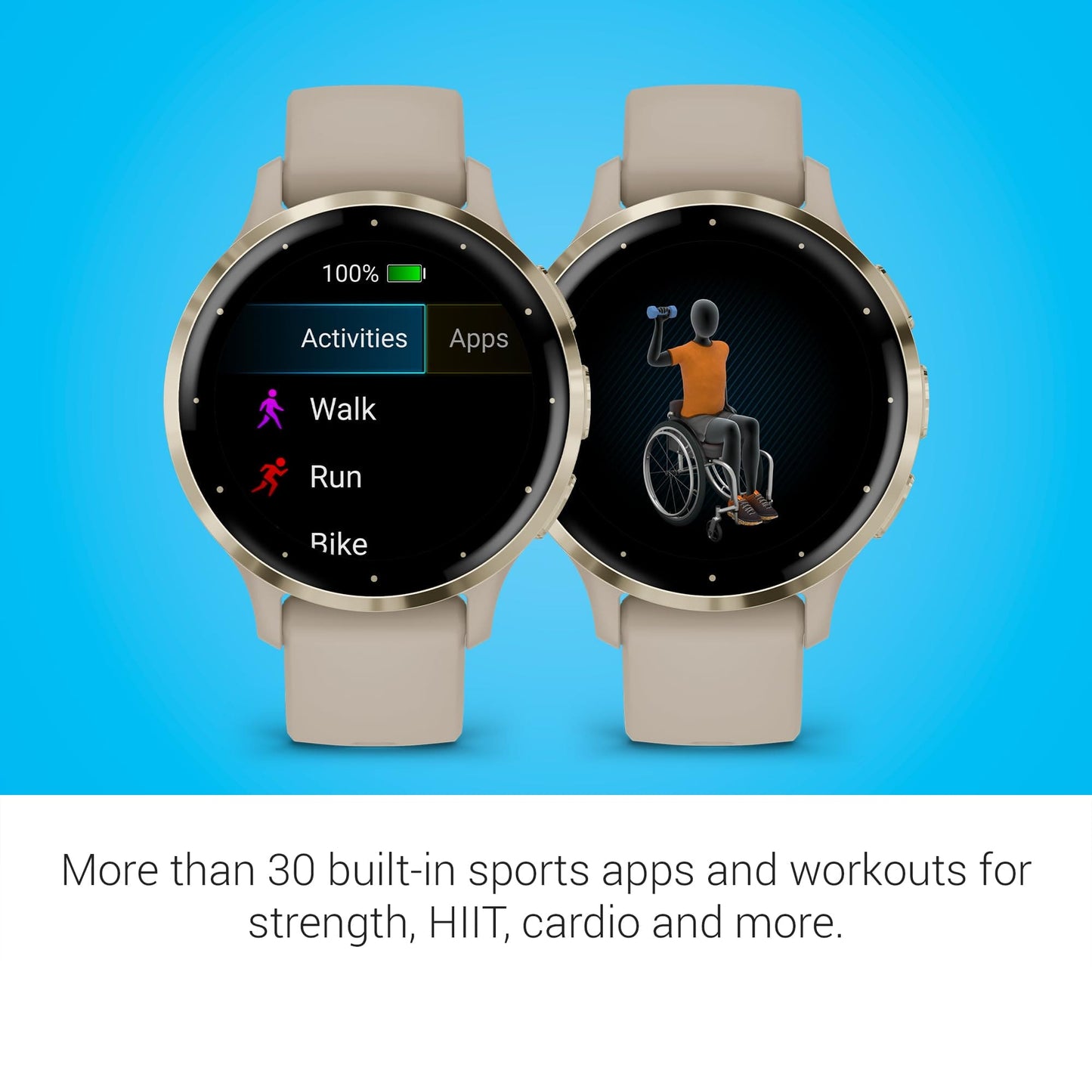 Garmin Venu 3, montre intelligente GPS avec écran AMOLED, noir | Fonctionnalités avancées de santé et de remise en forme, autonomie de la batterie jusqu'à 14 jours, surveillance de l'énergie de la batterie corporelle avec Signature Power Bundle 