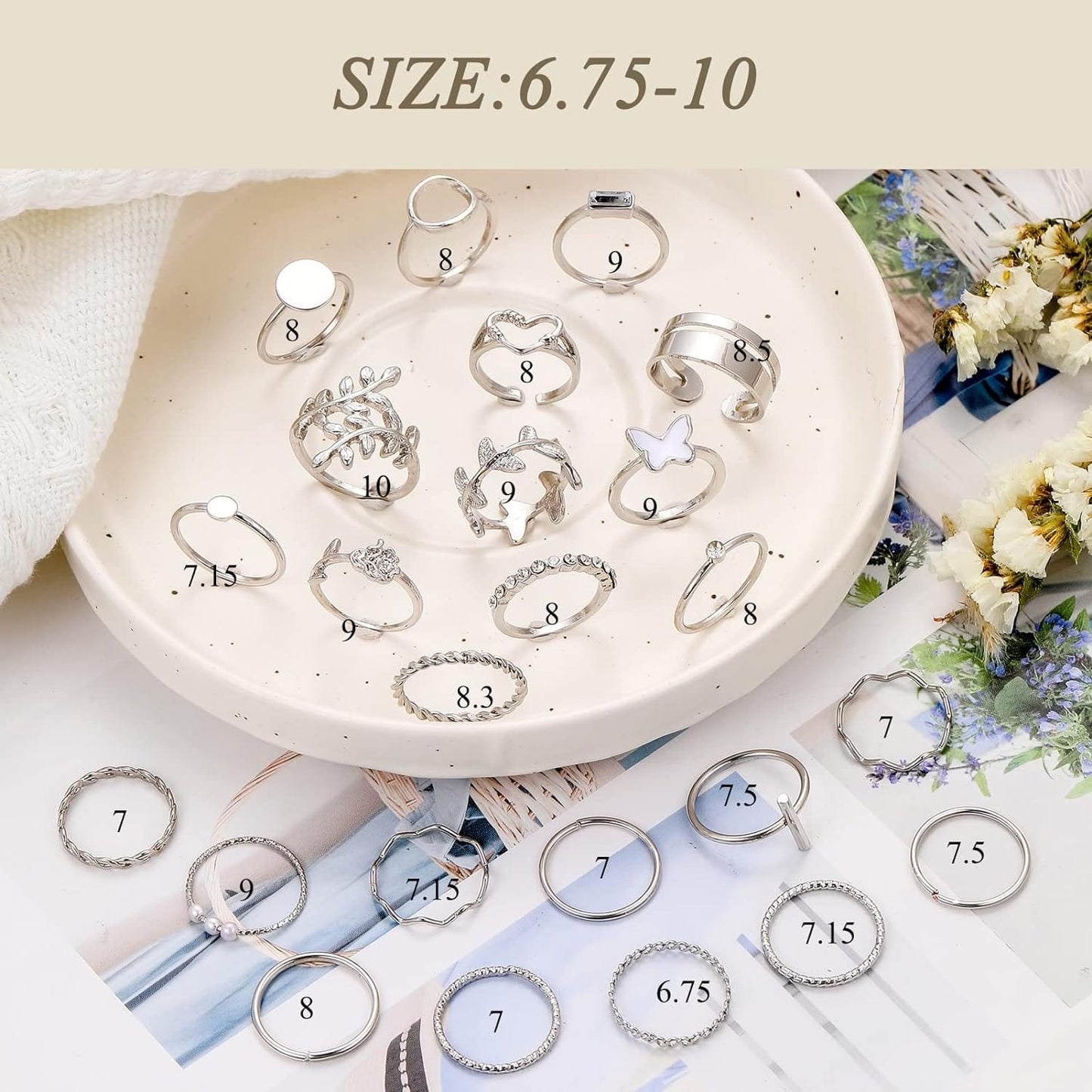 ÌF ME 24 Pcs Gold Vintage Knuckle Rings Set for Women Girls, Boho Dainty Stackable Midi Finger Rings, Snake Butterfly Signet Fashion Ring Pack Jewelry Gifts. Xpress