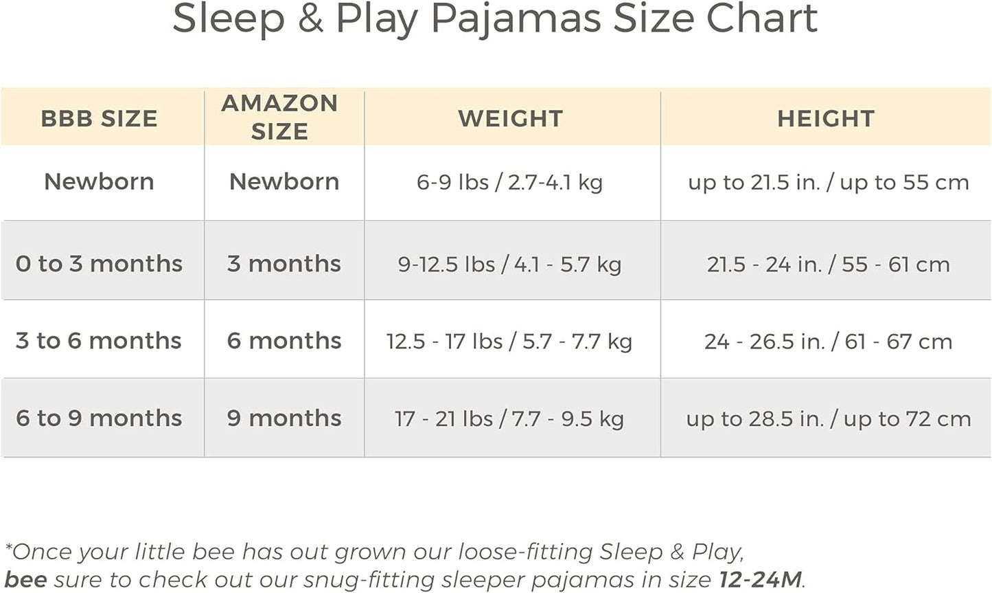 Burt's Bees Baby Baby Girls' Sleep and Play Pajamas, 100% Organic Cotton One-Piece Romper Jumpsuit Zip Front Pjs Xpress