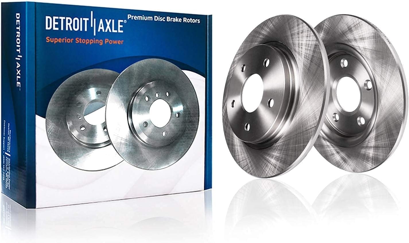 Detroit Axle - Kit de frein pour Toyota Sienna Highlander Lexus RX350 RX450h Rotors de frein à disque Plaquettes de frein en céramique de remplacement avant et arrière : rotor avant 12,91" 