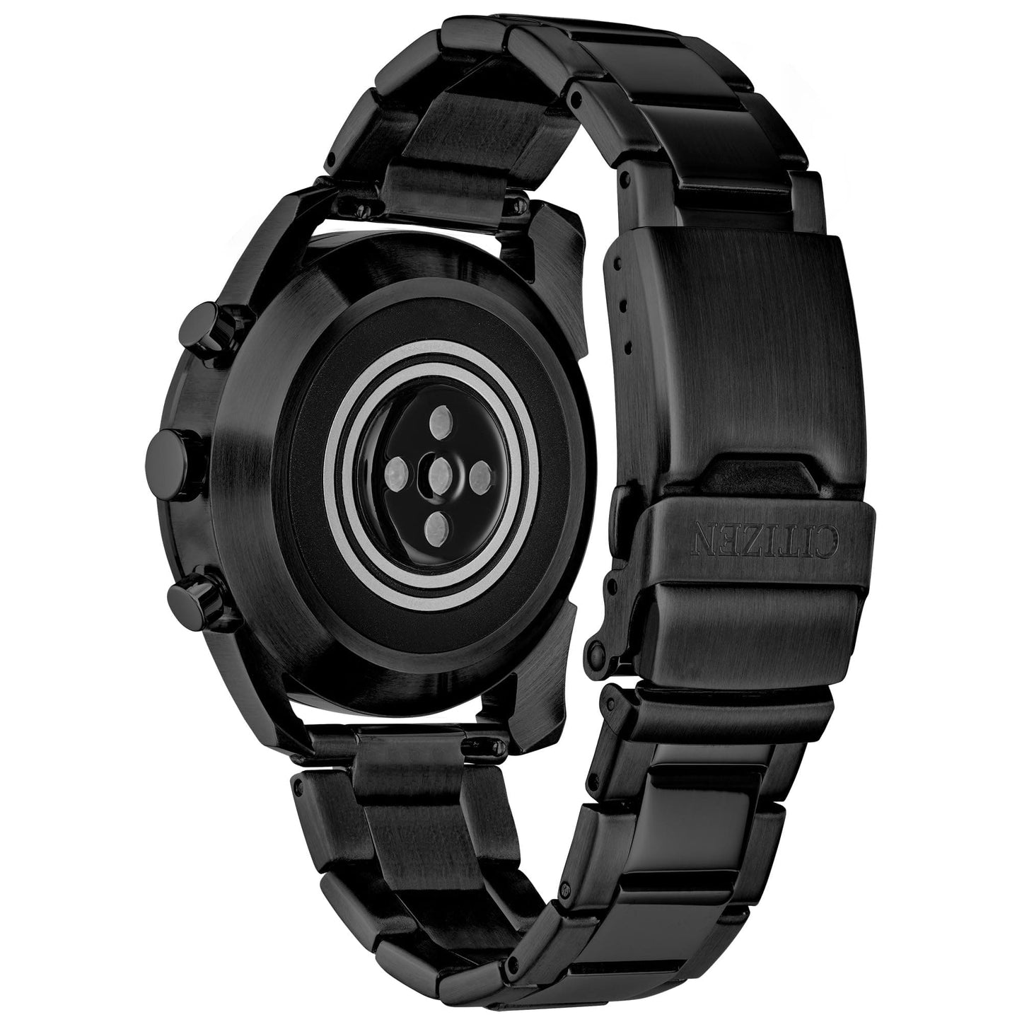 Montre intelligente Citizen CZ avec application de bien-être YouQ comprenant l'IA IBM Watson® et les recherches de la NASA, écran personnalisable en noir et blanc, Bluetooth, RH, suivi d'activité, autonomie de 18 jours, compatible iPhone® et Android™ 