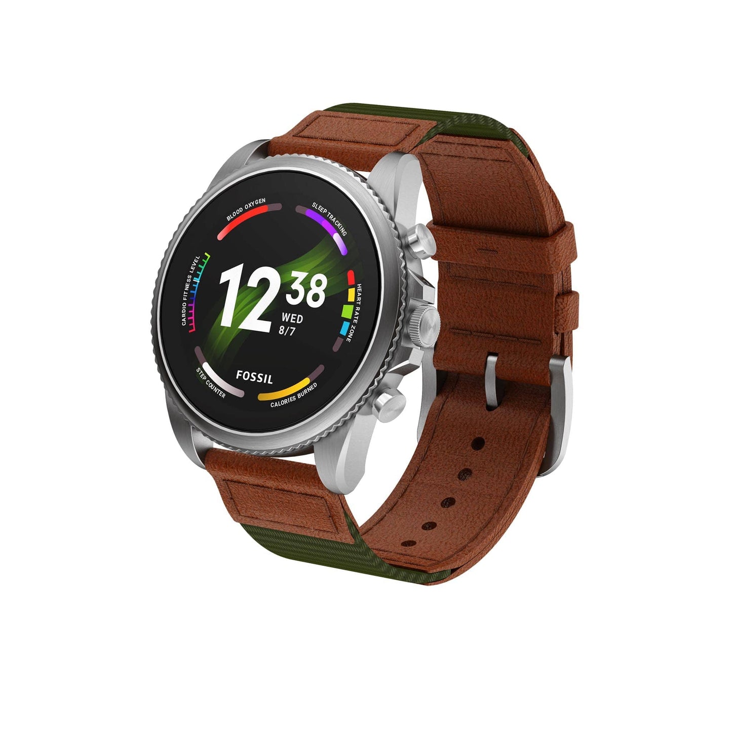 Fossil Gen 6 Montre intelligente à écran tactile de 44 mm pour hommes avec Alexa intégré, tracker d'activité, tracker d'activité, suivi du sommeil, GPS, haut-parleur, contrôle de la musique, notifications sur smartphone