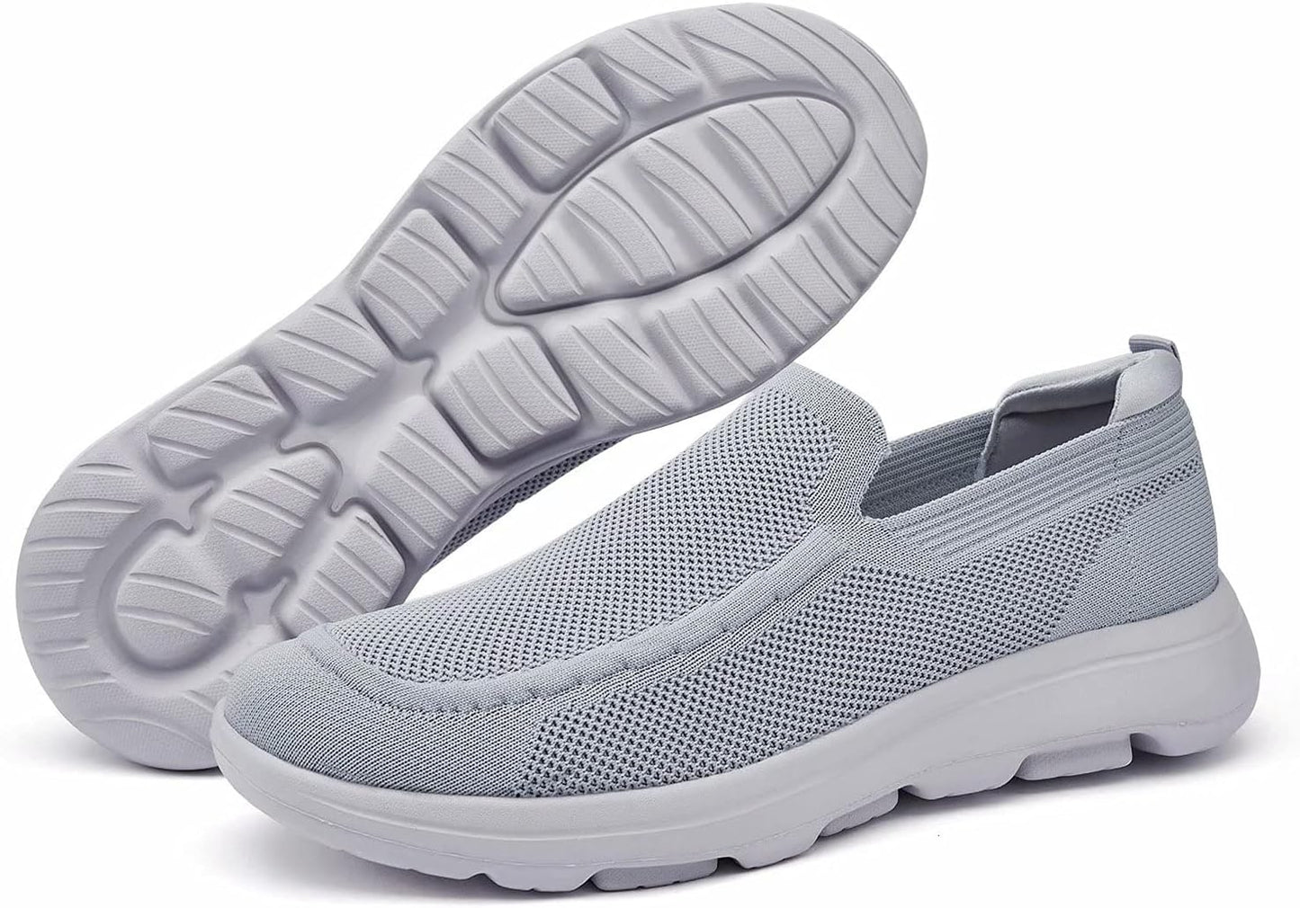 konhill Men's Breathable Walking Shoes - Tennis Casual Slip on Athletic Sneakers Xpress