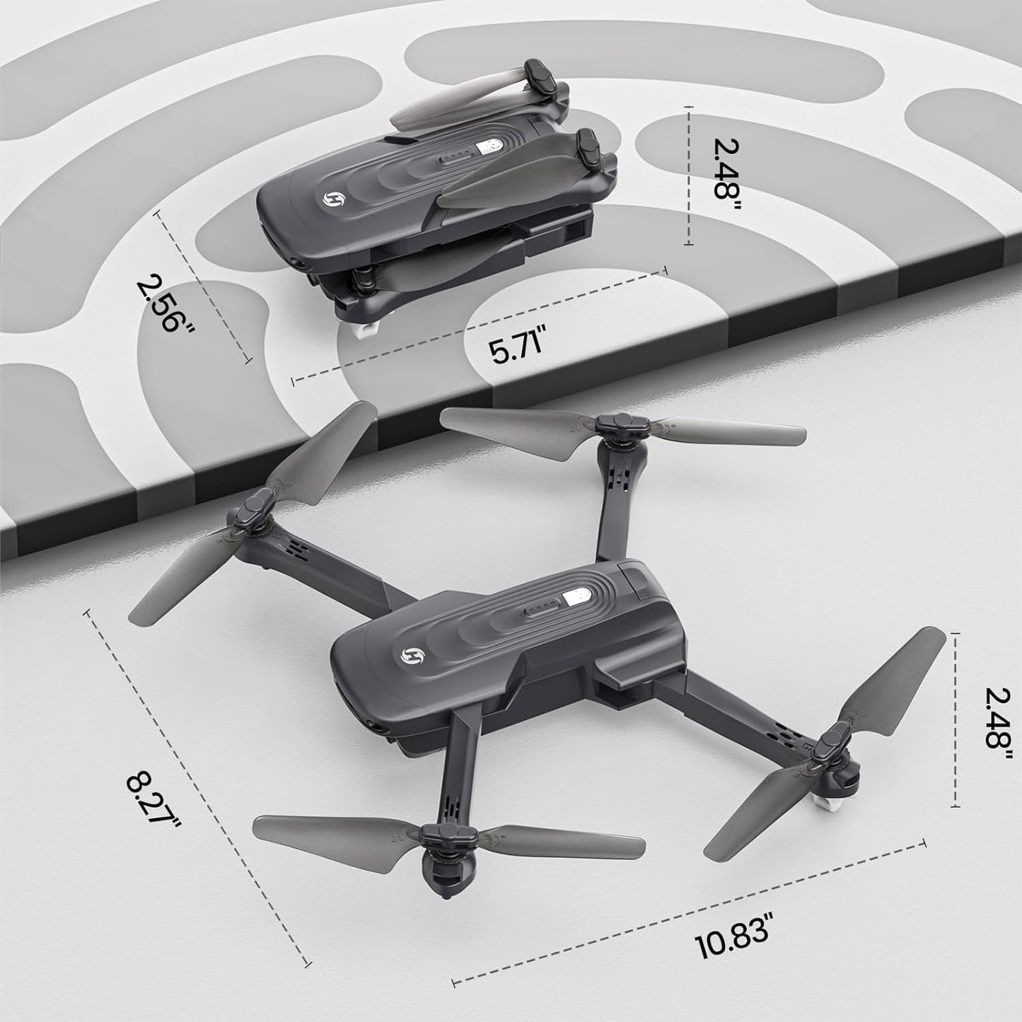 Drone GPS Holy Stone avec caméra 4K pour adultes, quadricoptère RC HS175D avec retour automatique, suivez-moi, moteur sans balais, vol circulaire, vol de point de cheminement, maintien d'altitude, mode sans tête, vol de 46 minutes 