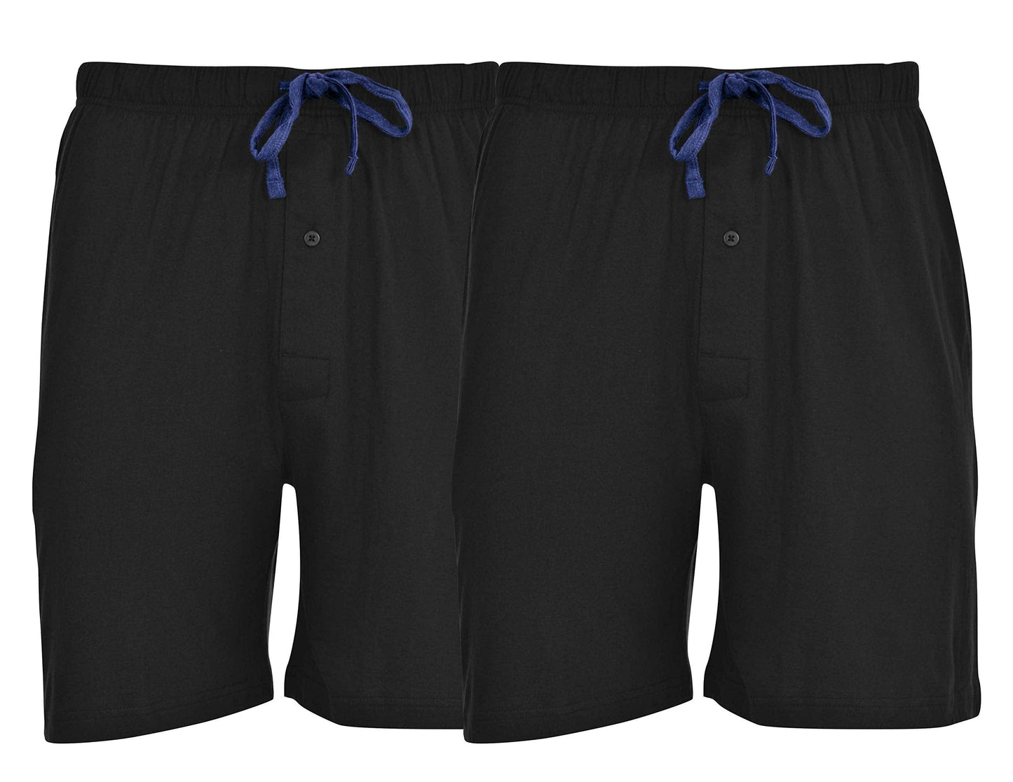 Hanes Men's 2-Pack Cotton Knit Shorts Waistband & Pockets, Assorted Colors and Sizes