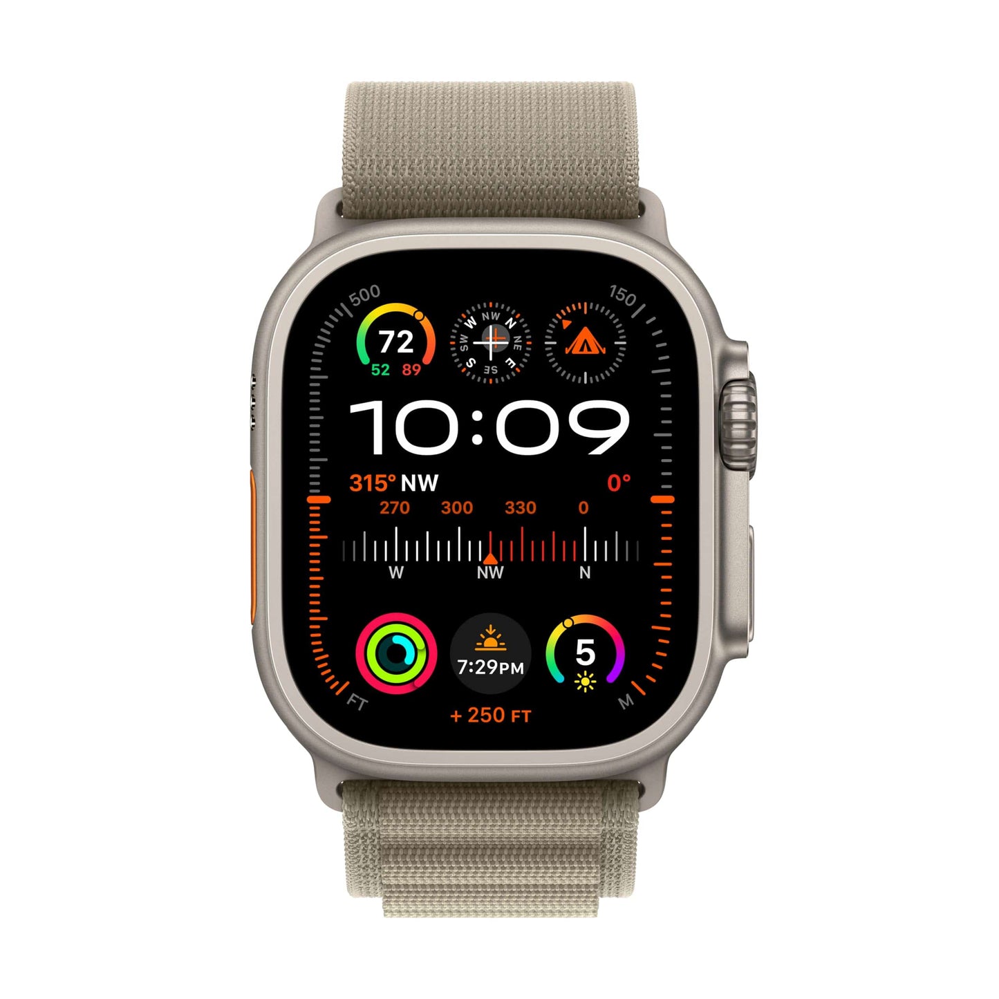 Reloj inteligente Apple Watch Ultra 2 [GPS + Cellular 49 mm] con caja resistente de titanio y correa blanca Ocean. Monitor de actividad física, GPS de precisión, botón de acción, batería de duración extralarga, pantalla Retina brillante 