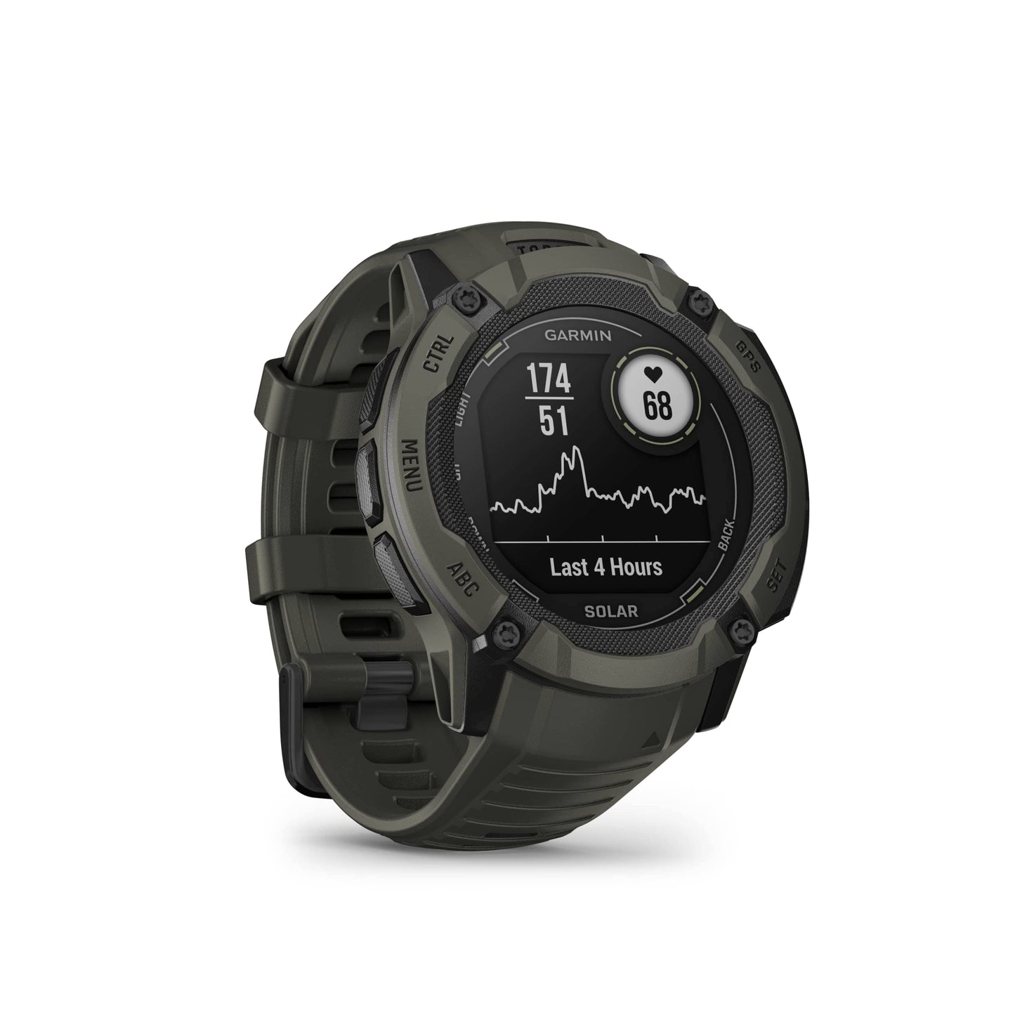 Garmin Instinct 2X Solar, montre intelligente GPS robuste, lampe de poche intégrée, capacité de charge solaire, GNSS multibande, mousse 