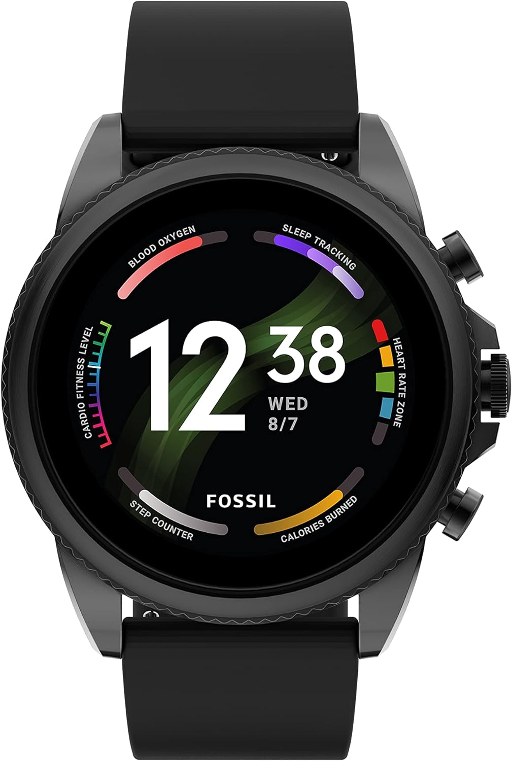 Fossil Gen 6 Reloj inteligente con pantalla táctil de 44 mm para hombres con Alexa incorporado, rastreador de ejercicios, rastreador de actividad, rastreador de sueño, GPS, altavoz, control de música, notificaciones de teléfonos inteligentes