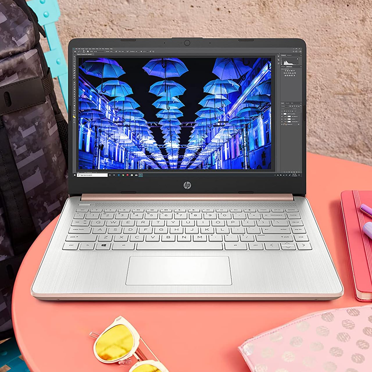 Laptop HP 14, Intel Celeron N4020, 4 GB de RAM, 64 GB de almacenamiento, pantalla HD Micro-edge de 14 pulgadas, Windows 11 Home, delgada y portátil, gráficos 4K, un año de Microsoft 365 (14-dq0040nr, blanco copo de nieve) 