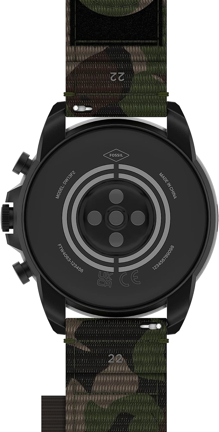 Fossil Gen 6 Montre intelligente à écran tactile de 44 mm pour hommes avec Alexa intégré, tracker d'activité, tracker d'activité, suivi du sommeil, GPS, haut-parleur, contrôle de la musique, notifications sur smartphone