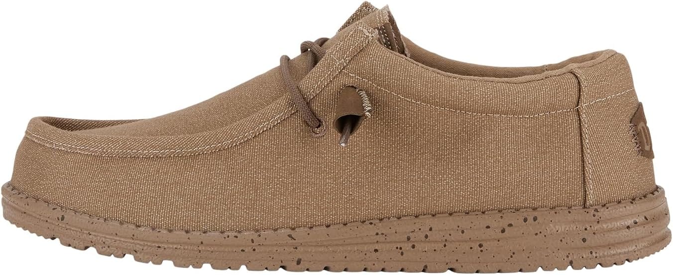 Hey Dude Men's Wally Canvas Mono | Men�s Shoes | Men's Slip-on Loafers | Comfortable & Light-Weight Xpress