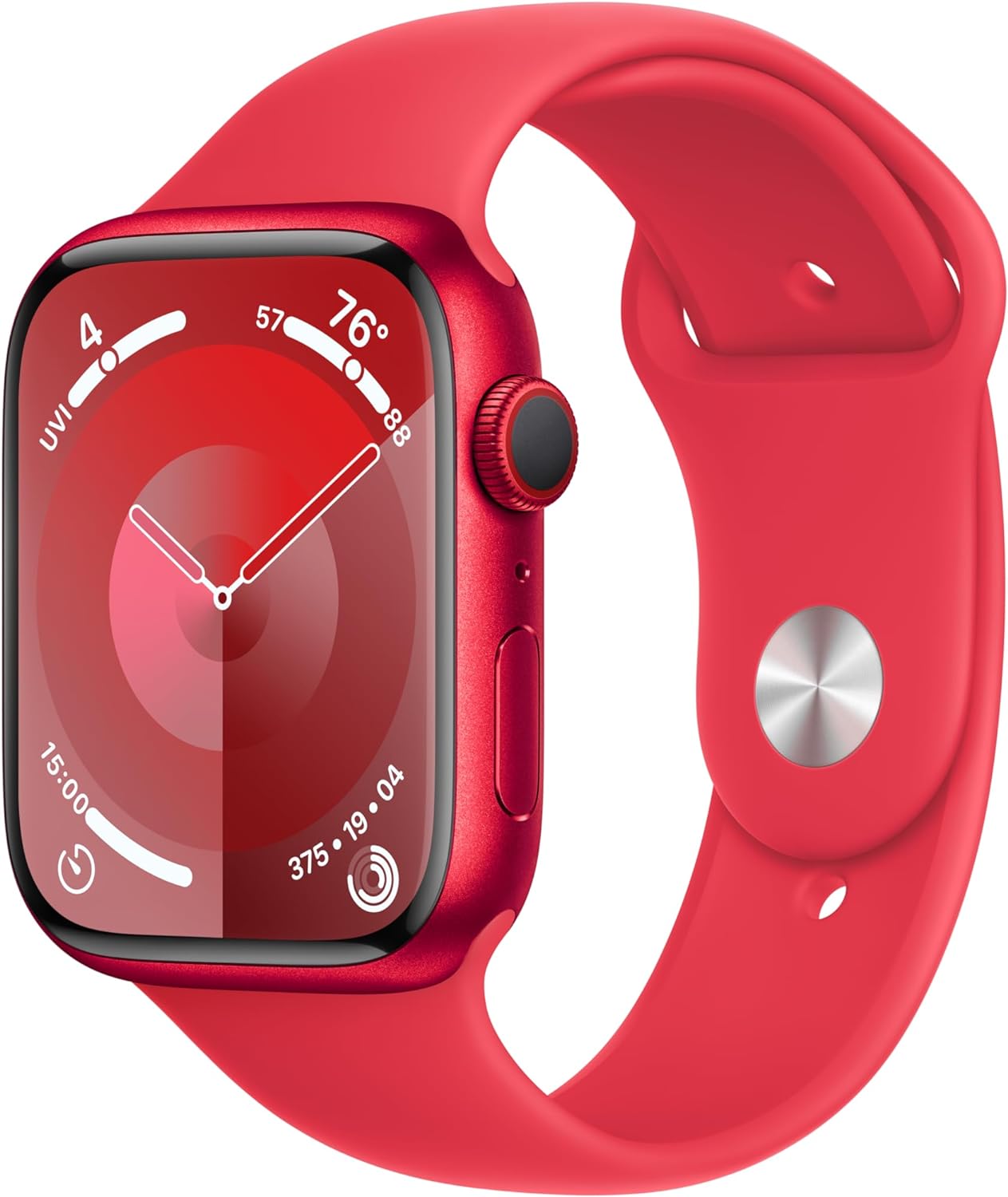 Montre intelligente Apple Watch Series 9 [GPS + Cellular 45 mm] avec boîtier en acier inoxydable doré et boucle milanaise dorée. Tracker d'activité, applications d'oxygène dans le sang et d'ECG, écran Retina toujours actif 