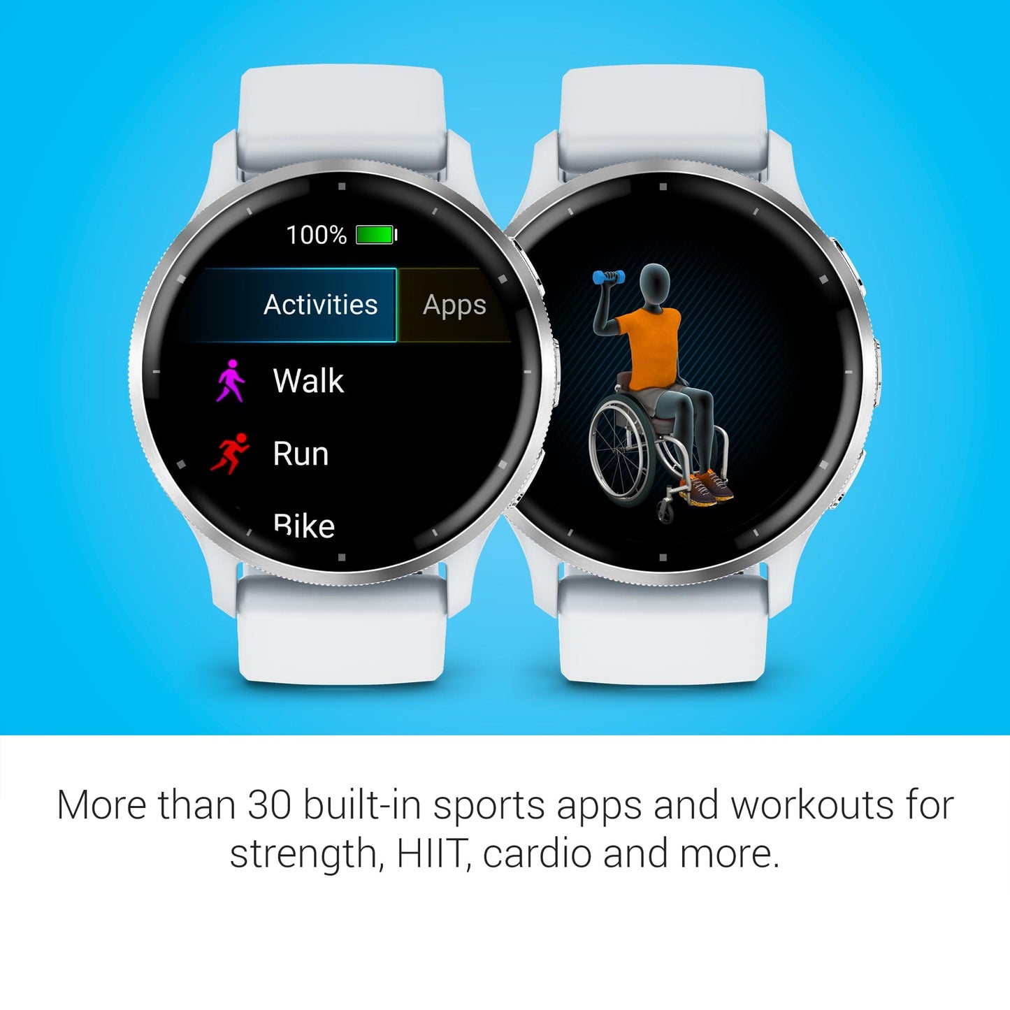 Garmin Venu 3, montre intelligente GPS avec écran AMOLED, noir | Fonctionnalités avancées de santé et de remise en forme, autonomie de la batterie jusqu'à 14 jours, surveillance de l'énergie de la batterie corporelle avec Signature Power Bundle 