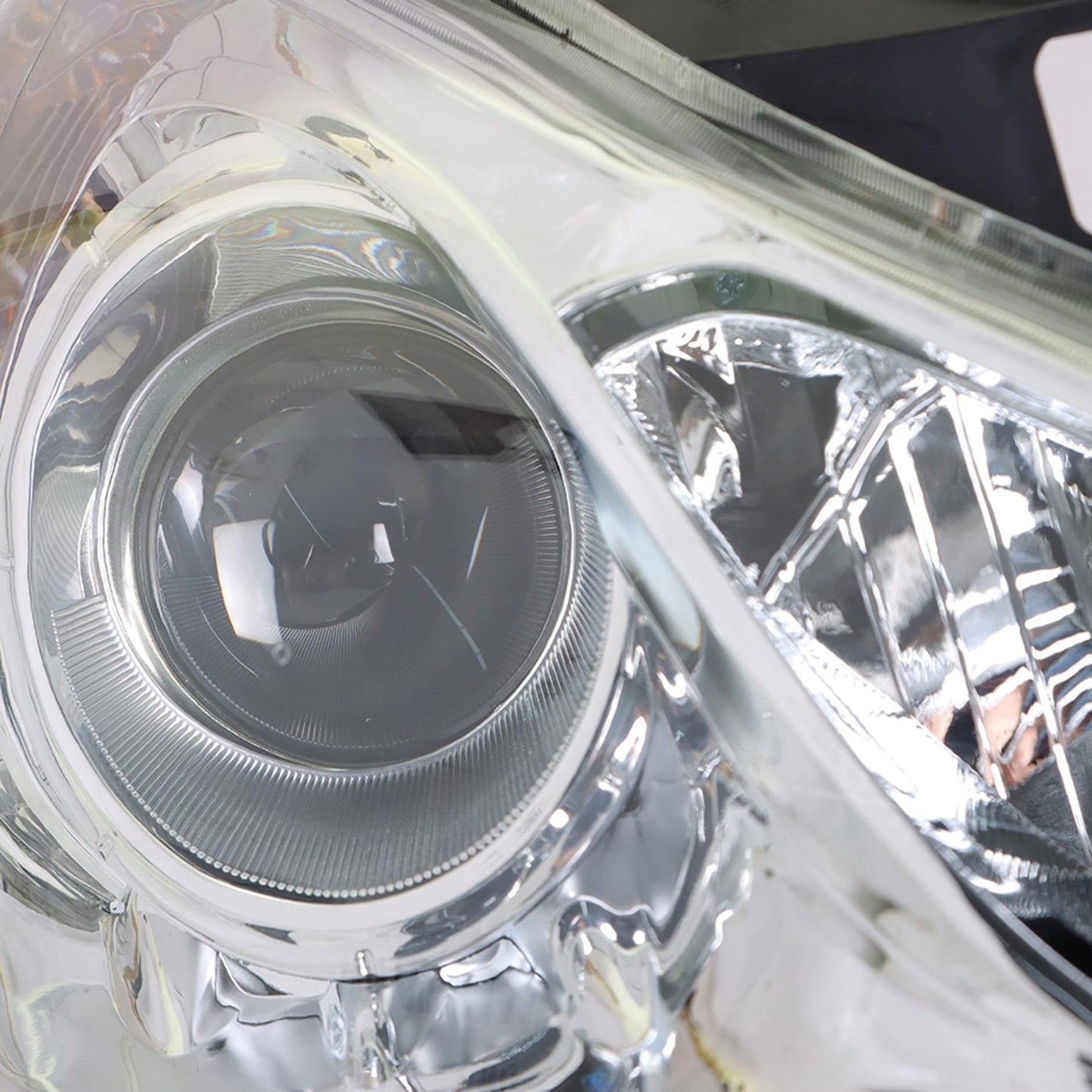 Repuesto de faros delanteros para Hyundai Sonata 2011-2014, lente transparente, par de esquinas ámbar, lado izquierdo y derecho 