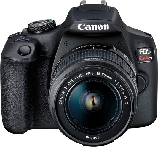 Canon EOS Rebel T7 DSLR Camera with 18-55mm Lens | Built-in Wi-Fi | 24.1 MP CMOS Sensor | DIGIC 4+ Image Processor and Full HD Videos Xpress