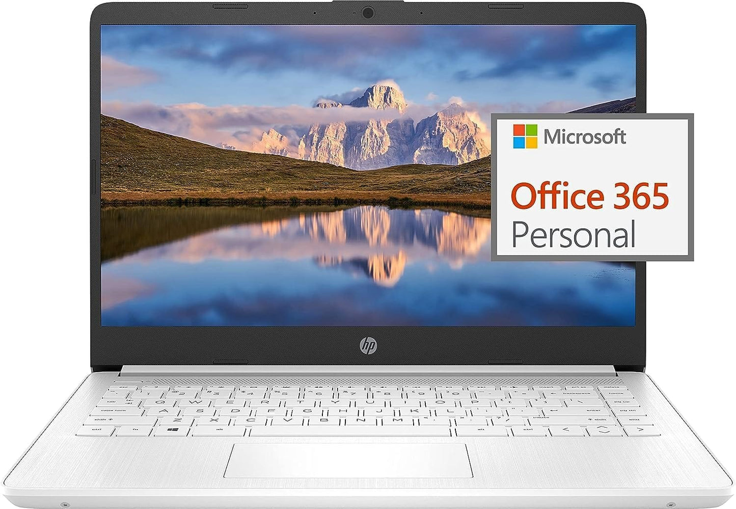 HP Newest 14" Ultral Light Laptop for Students and Business, Intel Quad-Core N4120, 8GB RAM, 192GB Storage(64GB eMMC+128GB Micro SD), 1 Year Office 365, Webcam, HDMI, WiFi, USB-A&C, Win 11 S Xpress