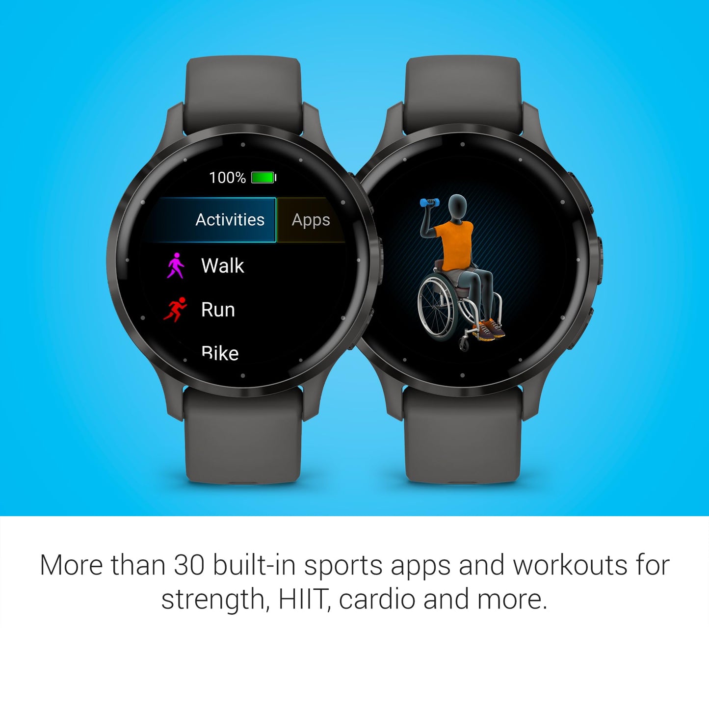 Garmin Venu 3, GPS Smartwatch with AMOLED Display, Black | Advanced Health and Fitness Features, Up to 14 Day Battery Life, Body Battery Energy Monitoring with Signature Power Bundle