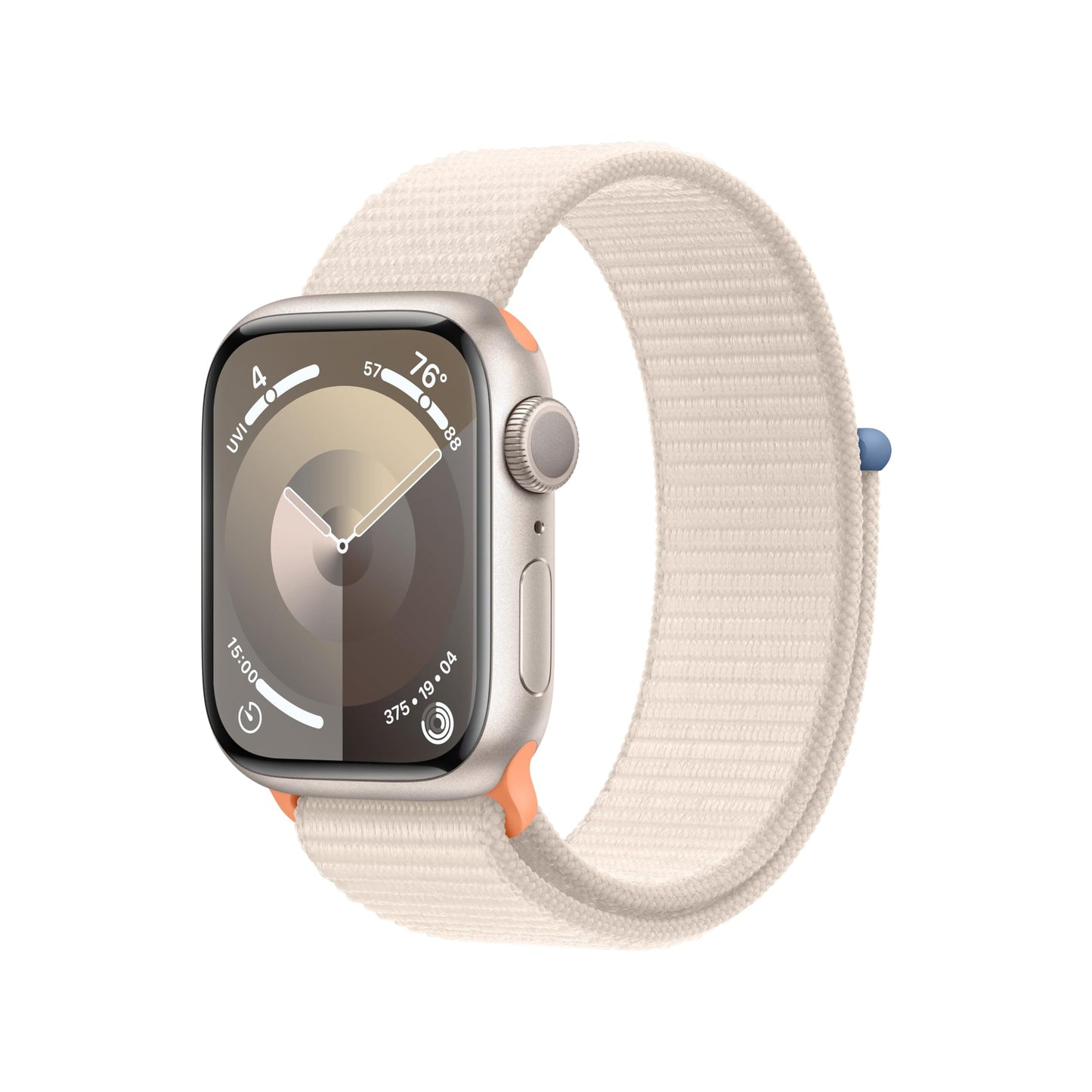 Reloj inteligente Apple Watch Series 9 [GPS 45 mm] con caja de aluminio rosa y correa deportiva rosa. Monitor de actividad física, aplicaciones de ECG y oxígeno en sangre, pantalla Retina siempre encendida, carbono neutro 