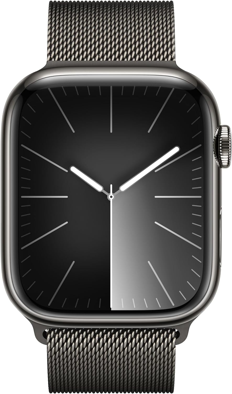 Montre intelligente Apple Watch Series 9 [GPS + Cellular 45 mm] avec boîtier en acier inoxydable doré et boucle milanaise dorée. Tracker d'activité, applications d'oxygène dans le sang et d'ECG, écran Retina toujours actif 