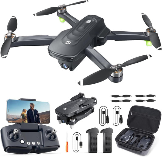 Holy Stone Drone GPS con cámara 4K para adultos, cuadricóptero HS175D RC con retorno automático, sígueme, motor sin escobillas, vuelo circular, vuelo de waypoint, retención de altitud, modo sin cabeza, vuelo de 46 minutos de largo 