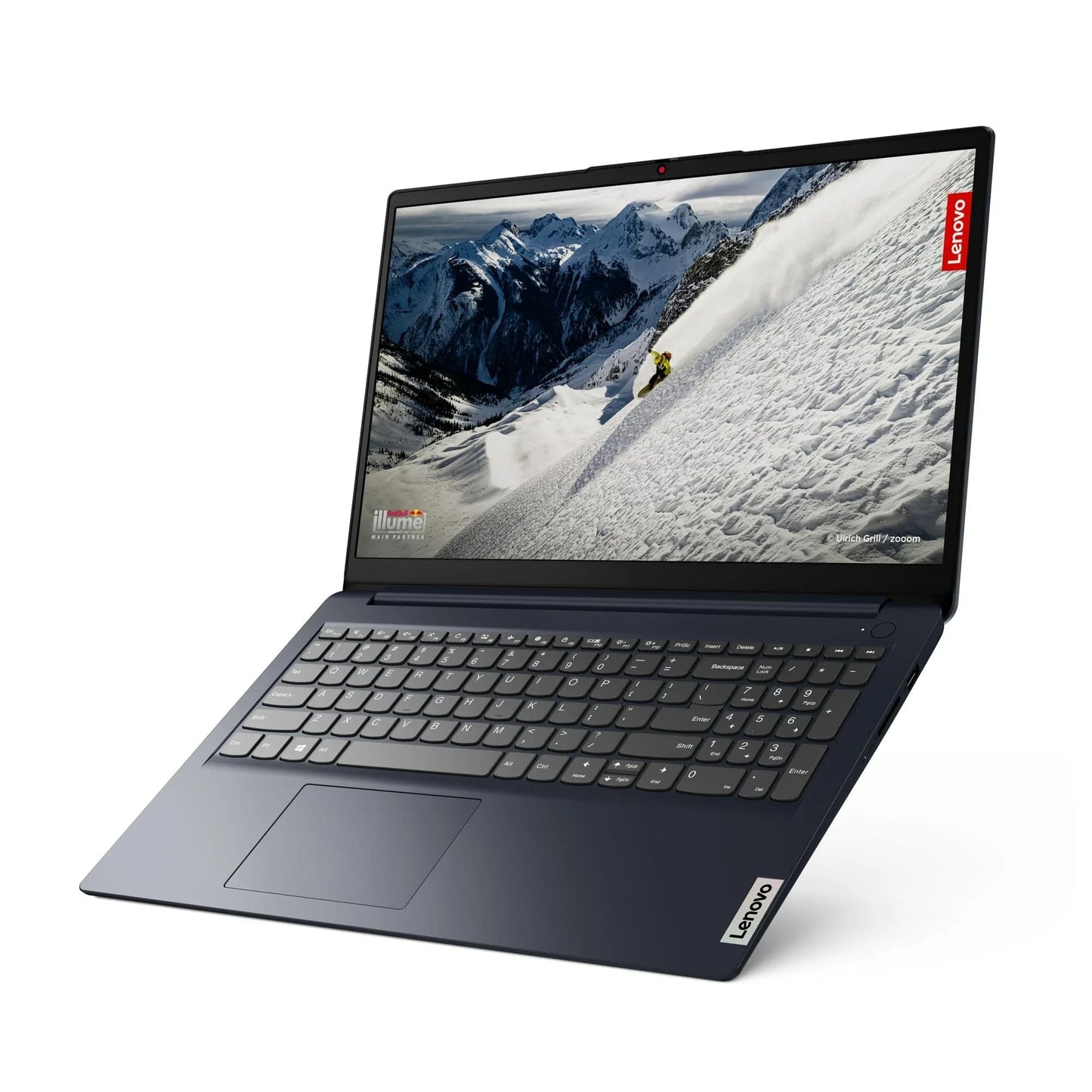 Lenovo IdeaPad Business Laptop 2024, écran FHD 15,6", processeur AMD Ryzen 3 7320U (jusqu'à 4,1 GHz), 8 Go de RAM DDR5, 256 Go SSD, Wi-Fi6, HDMI, empreinte digitale, webcam, Windows 11, bleu abyss, accessoire KyyWee 