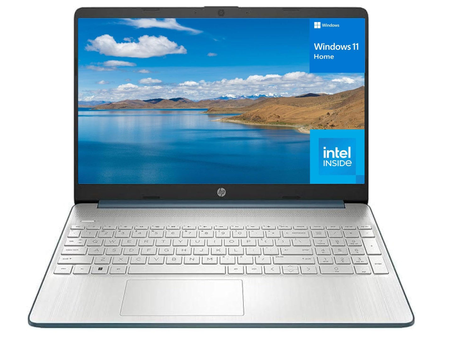 HP 15.6" Portable Laptop (Include 1 Year Microsoft 365), HD Display, Intel Quad-Core N200 Processor, 16GB RAM, 128GB Storage, Wi-Fi 5, Webcam, HDMI, Numeric Keypad, Windows 11 Home, Red