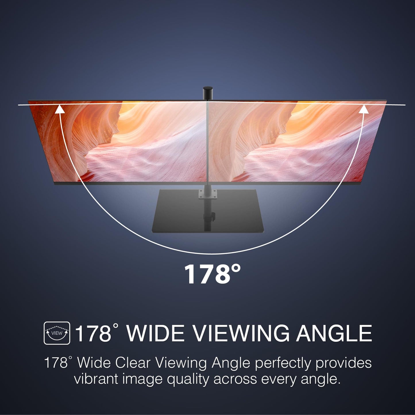 Packard Bell Basic Dual Computer Monitor, 24 Inch, Ultrawide, VESA Mount, Tilt, VGA and HDMI, FHD 1920 x 1080 ,75 Hz, 5 Milliseconds For Gaming, 2 Pack