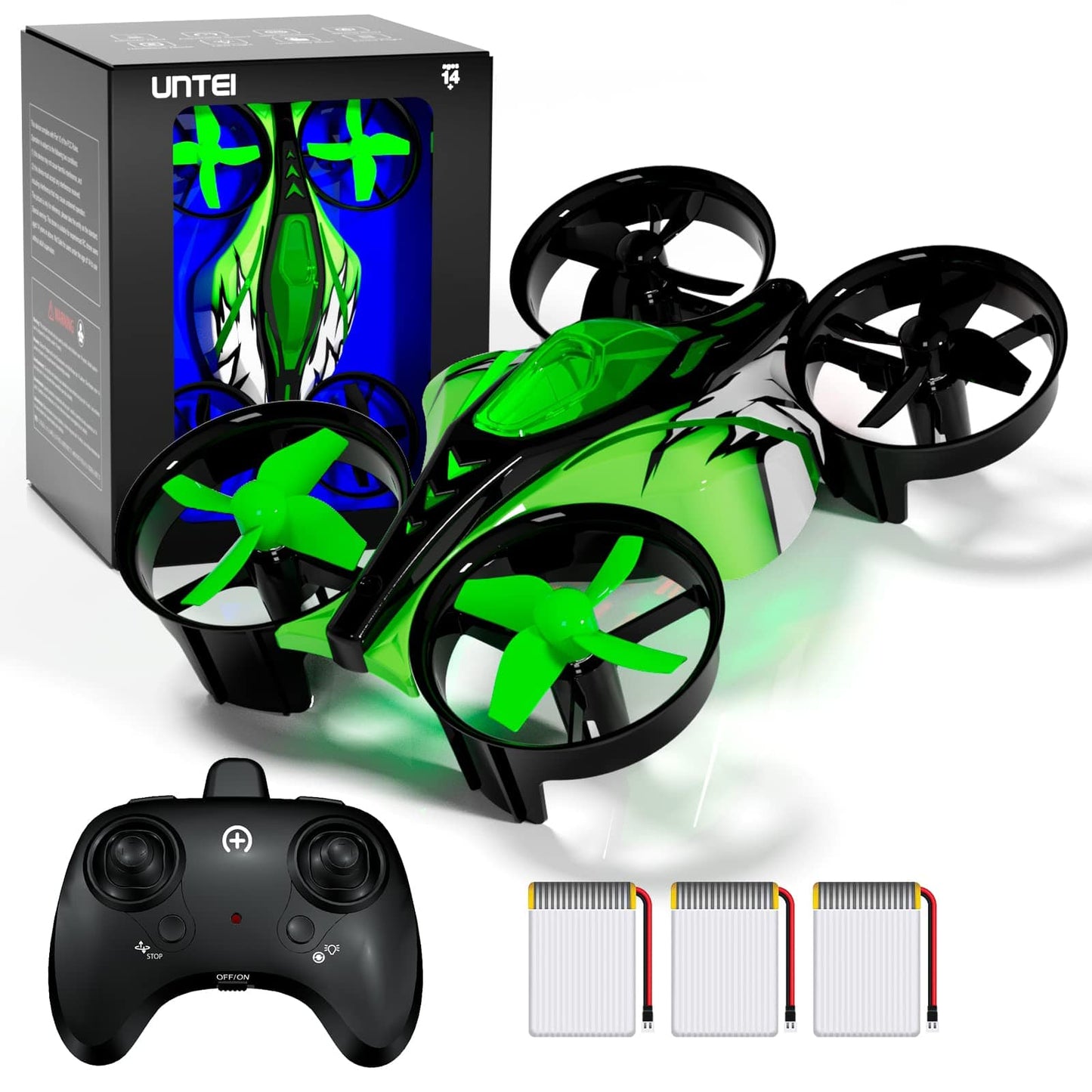 Mini drones 2 en 1 pour enfants, drone télécommandé avec mode terrestre ou mode vol, lumières LED, vol stationnaire automatique, retournement 3D, mode sans tête et 2 piles, jouets cadeaux pour garçons et filles (rose port) 