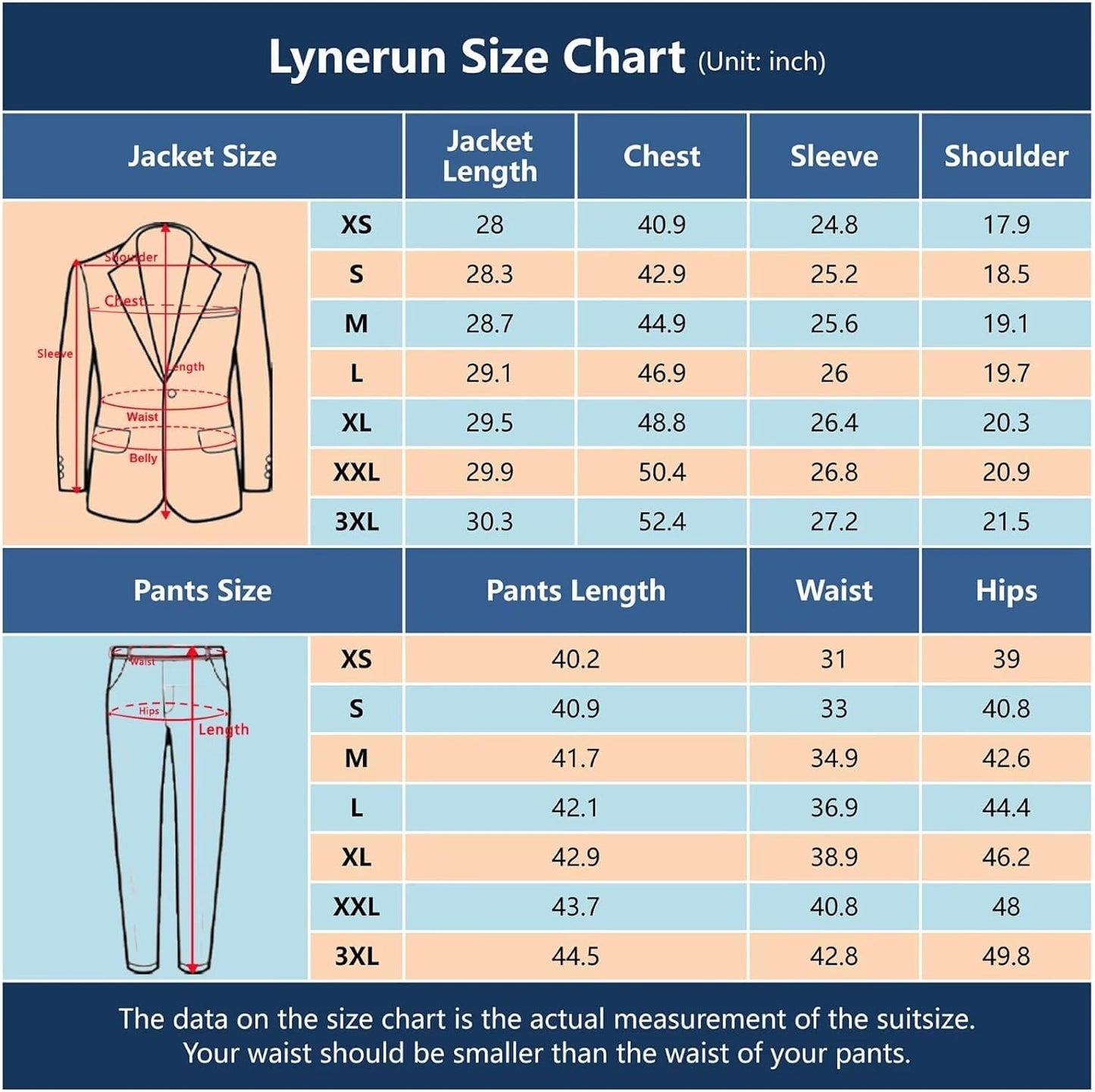 Mens Slim Fit 2 Piece Suit Two Button Notched Lapel Solid Suit Jacket Pants Set Tuxedo for Prom