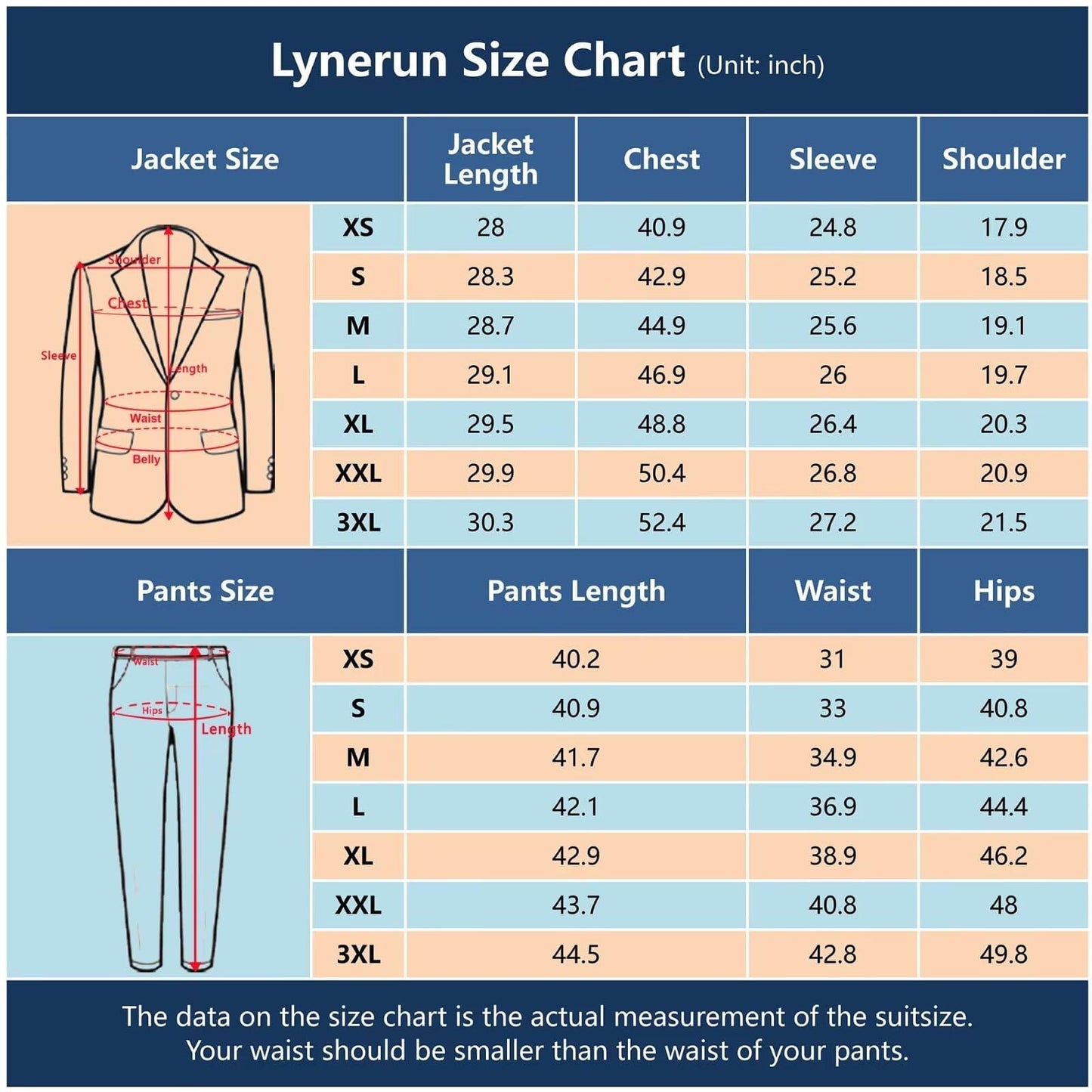 Mens Slim Fit 2 Piece Suit Two Button Notched Lapel Solid Suit Jacket Pants Set Tuxedo for Prom