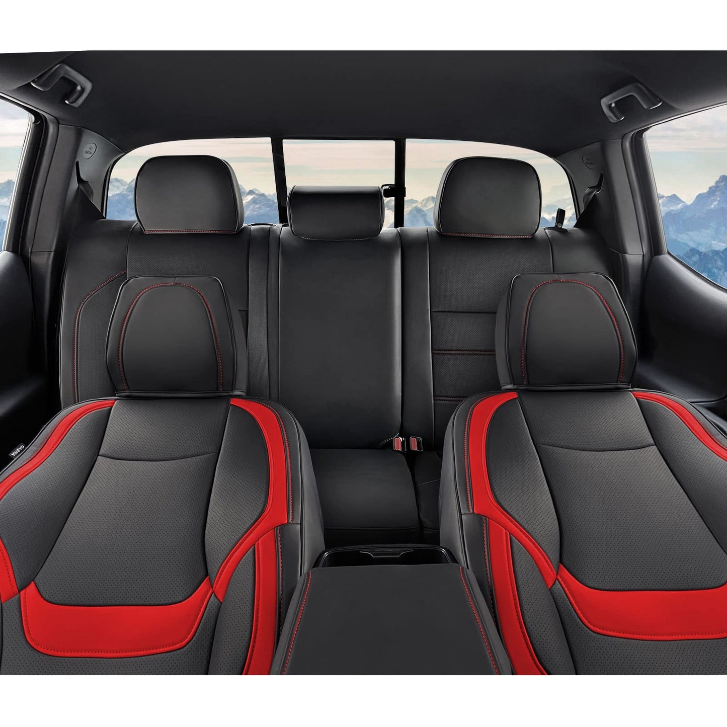 DrCarNow Fundas de asiento para Toyota Tacoma, aptas para 2016-2021 2022 2023 para Toyota Tacoma Funda de asiento de cuero Crew Cab/Doble cabina impermeable para accesorios Tacoma (no compatible con Toyota Tacoma de cuarta generación) 