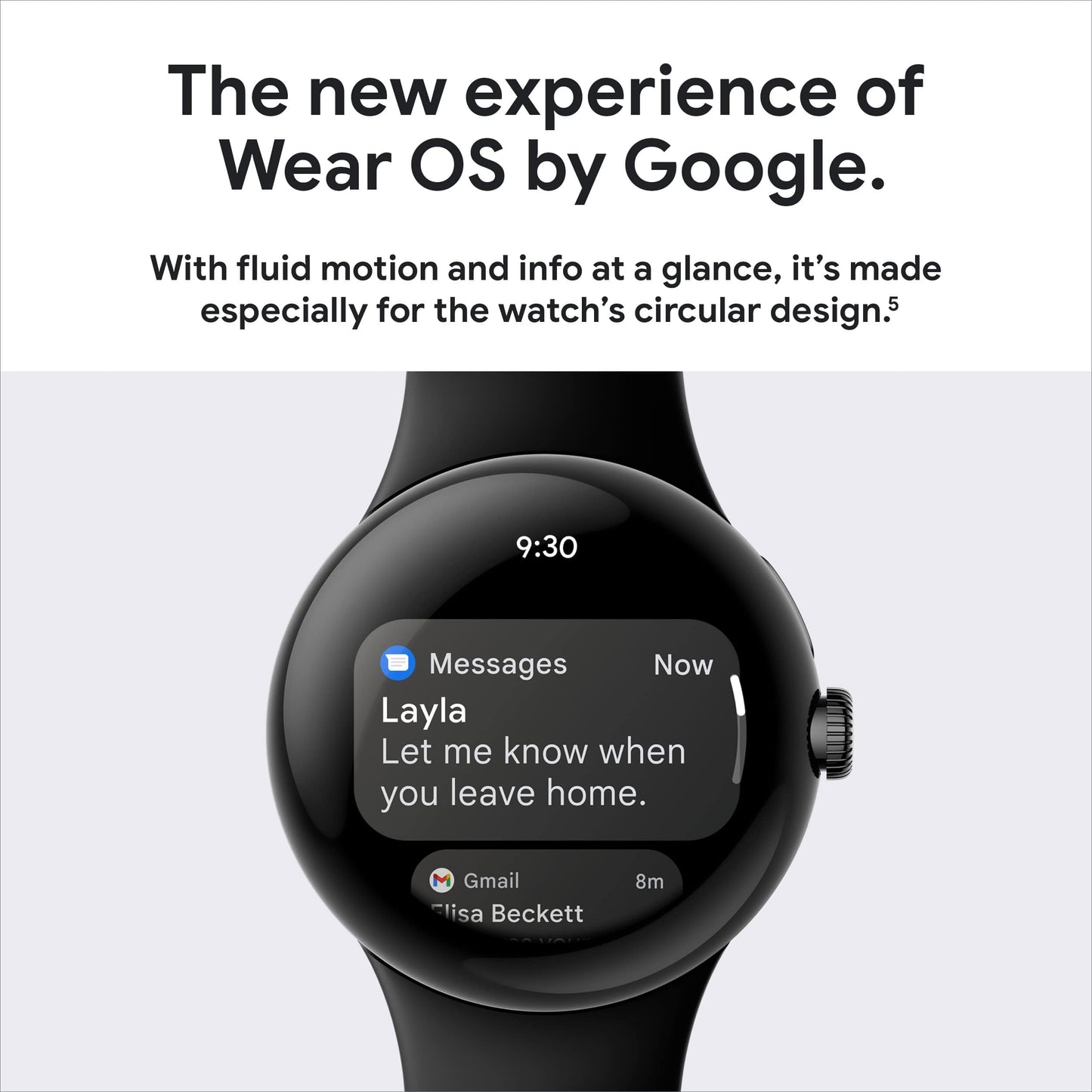 Google Pixel Watch - Reloj inteligente Android con seguimiento de actividad Fitbit - Seguimiento de frecuencia cardíaca - Caja de acero inoxidable negro mate con banda activa Obsidian - LTE 