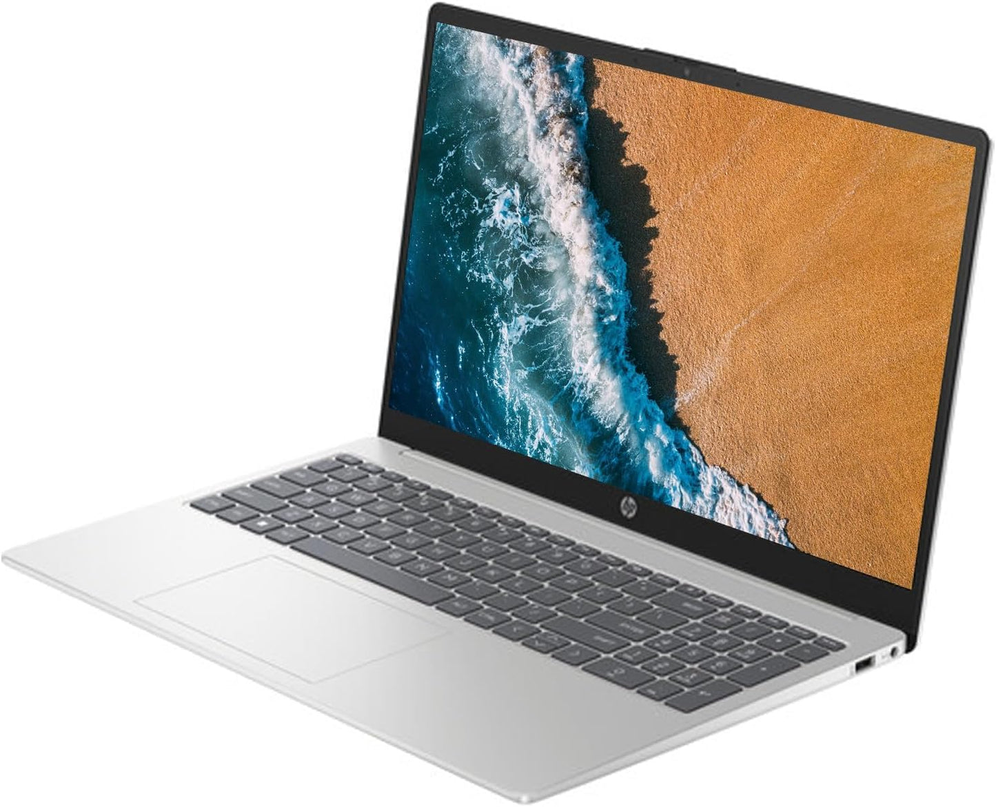 Laptop portátil HP de 15.6" (incluye 1 año de Microsoft 365), pantalla HD, procesador Intel Quad-Core N200, 16 GB de RAM, 128 GB de almacenamiento, Wi-Fi 5, cámara web, HDMI, teclado numérico, Windows 11 Home, rojo 