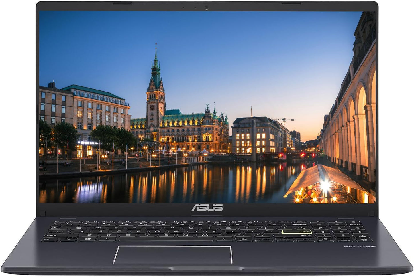 Laptop ASUS 15.5" FHD Anti-Glare IPS, procesador Intel Celeron N hasta 2.79GHz, 4GB DDR4, 128GB de almacenamiento, Bluetooth, teclado retroiluminado, cámara web, Windows 11 Home, azul oscuro, renovado 