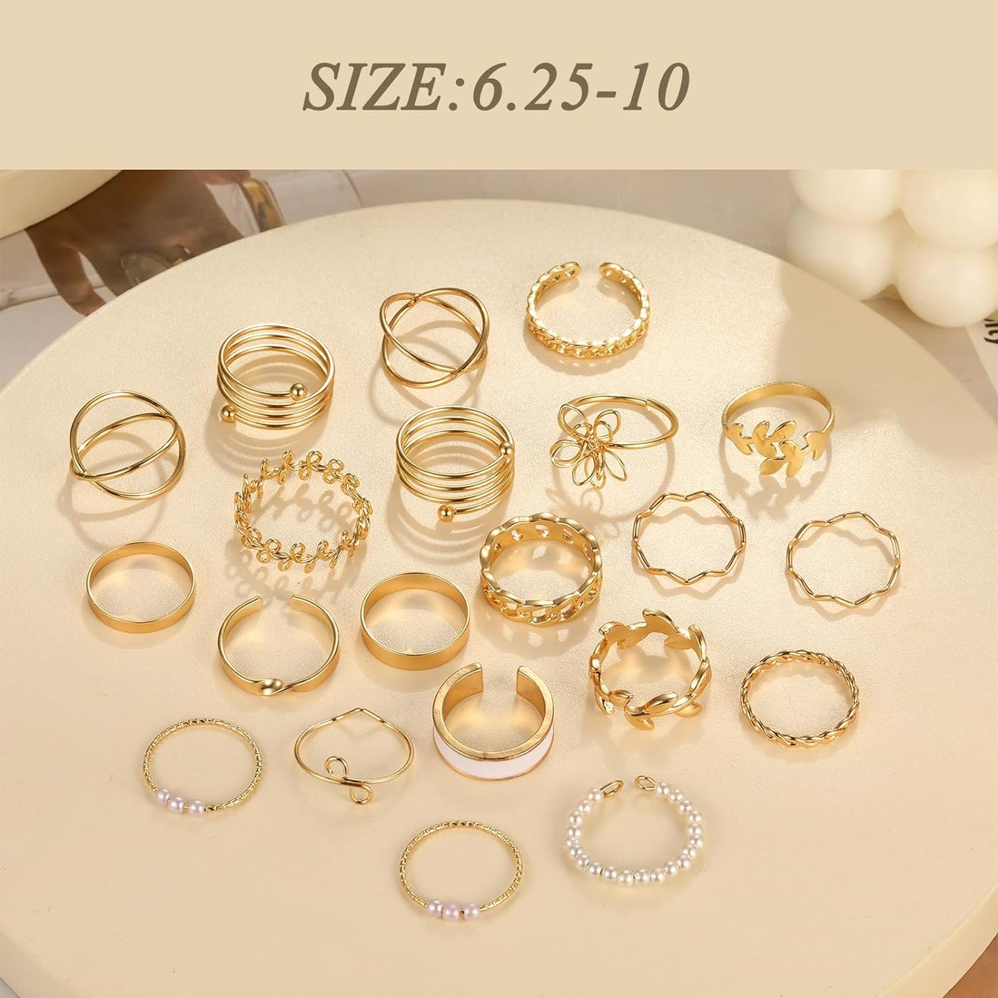 ÌF ME 24 Pcs Gold Vintage Knuckle Rings Set for Women Girls, Boho Dainty Stackable Midi Finger Rings, Snake Butterfly Signet Fashion Ring Pack Jewelry Gifts. Xpress