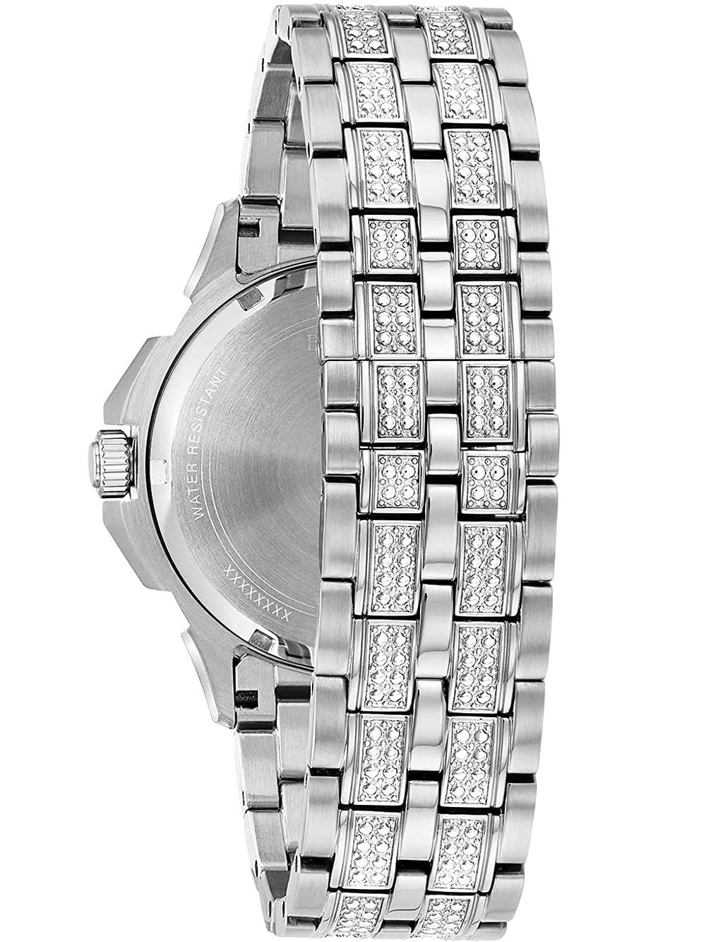 Bulova Reloj de cuarzo con cronógrafo Crystal Octava para hombre, esfera de cristal pavé 