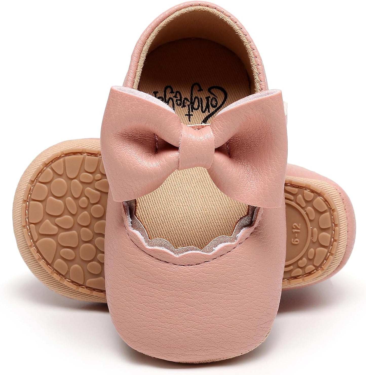 HONGTEYA Infant Baby Girls Mary Jane Flats Non Slip for Toddler First Walkers Soft Sole PU Leather Crib Shoes Sneaker Wedding Party Christmas Princess Dress Shoes Baby Moccasins Girls Xpress