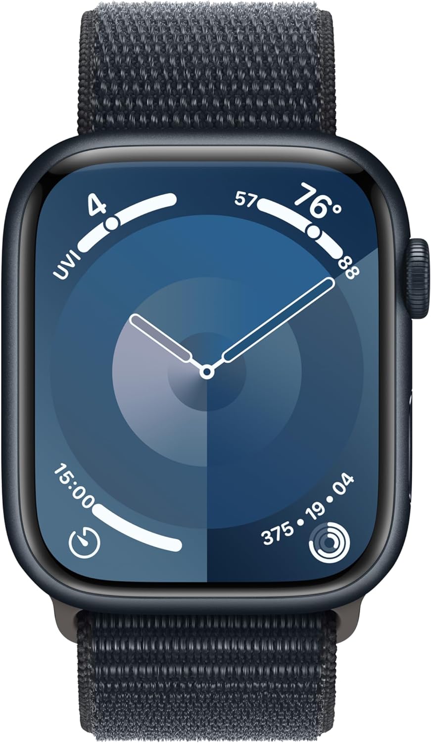 Montre intelligente Apple Watch Series 9 [GPS + Cellular 45 mm] avec boîtier en acier inoxydable doré et boucle milanaise dorée. Tracker d'activité, applications d'oxygène dans le sang et d'ECG, écran Retina toujours actif 