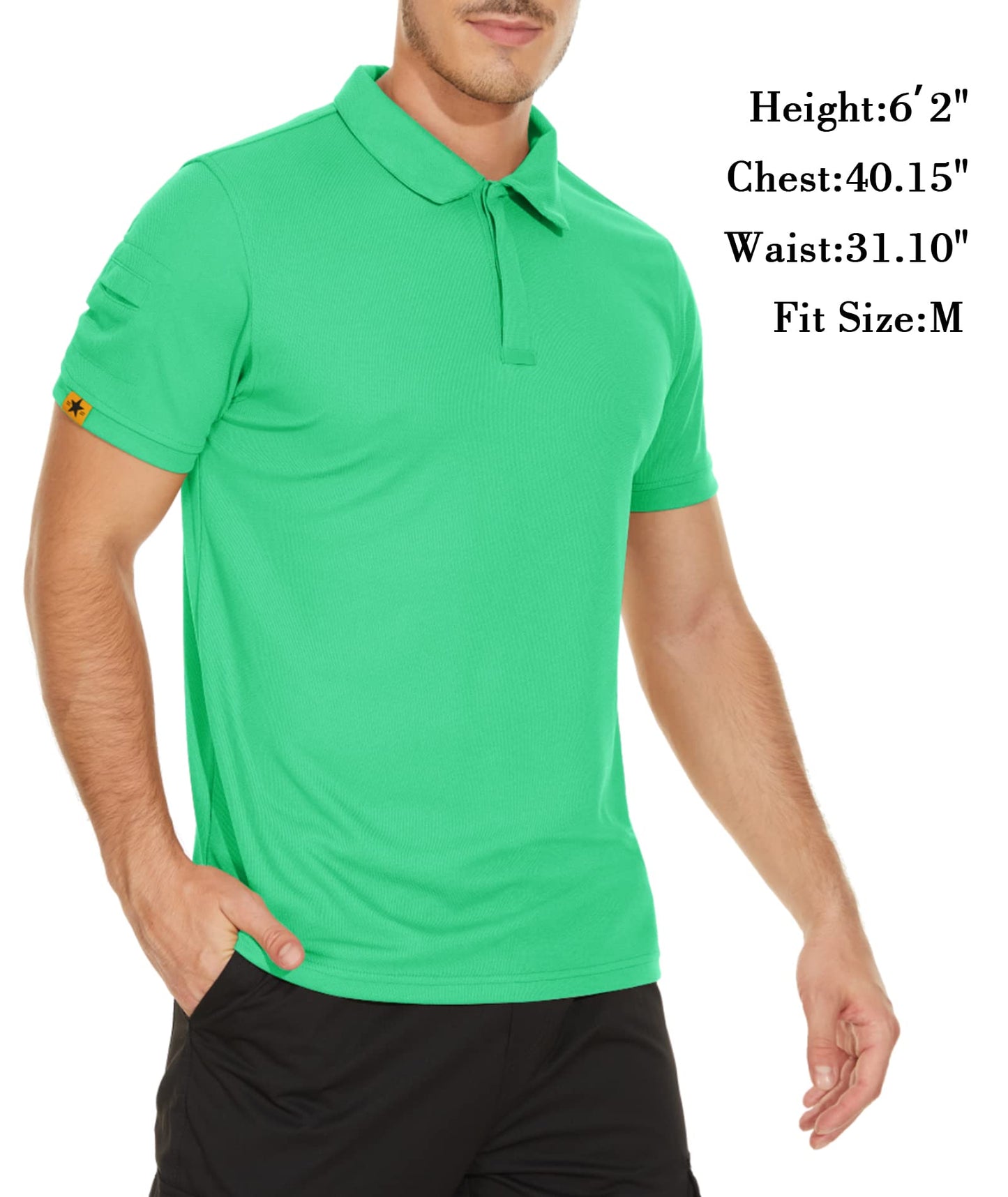 V VALANCH Mens Polo Shirts Short Sleeve Moisture Wicking Golf Polo Athletic Collared Shirt Tennis T-Shirt Tops