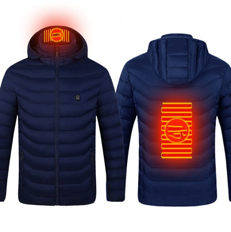 Nuevo Chaqueta calefactora, chaqueta eléctrica USB, abrigo de algodón, calentador, ropa térmica, chaleco calefactor, ropa de hombre, invierno