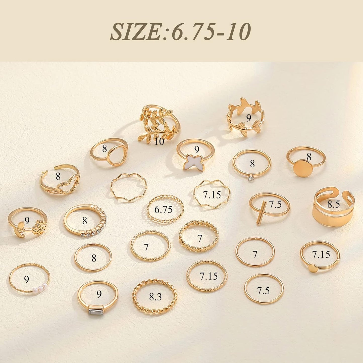 ÌF ME 24 Pcs Gold Vintage Knuckle Rings Set for Women Girls, Boho Dainty Stackable Midi Finger Rings, Snake Butterfly Signet Fashion Ring Pack Jewelry Gifts. Xpress