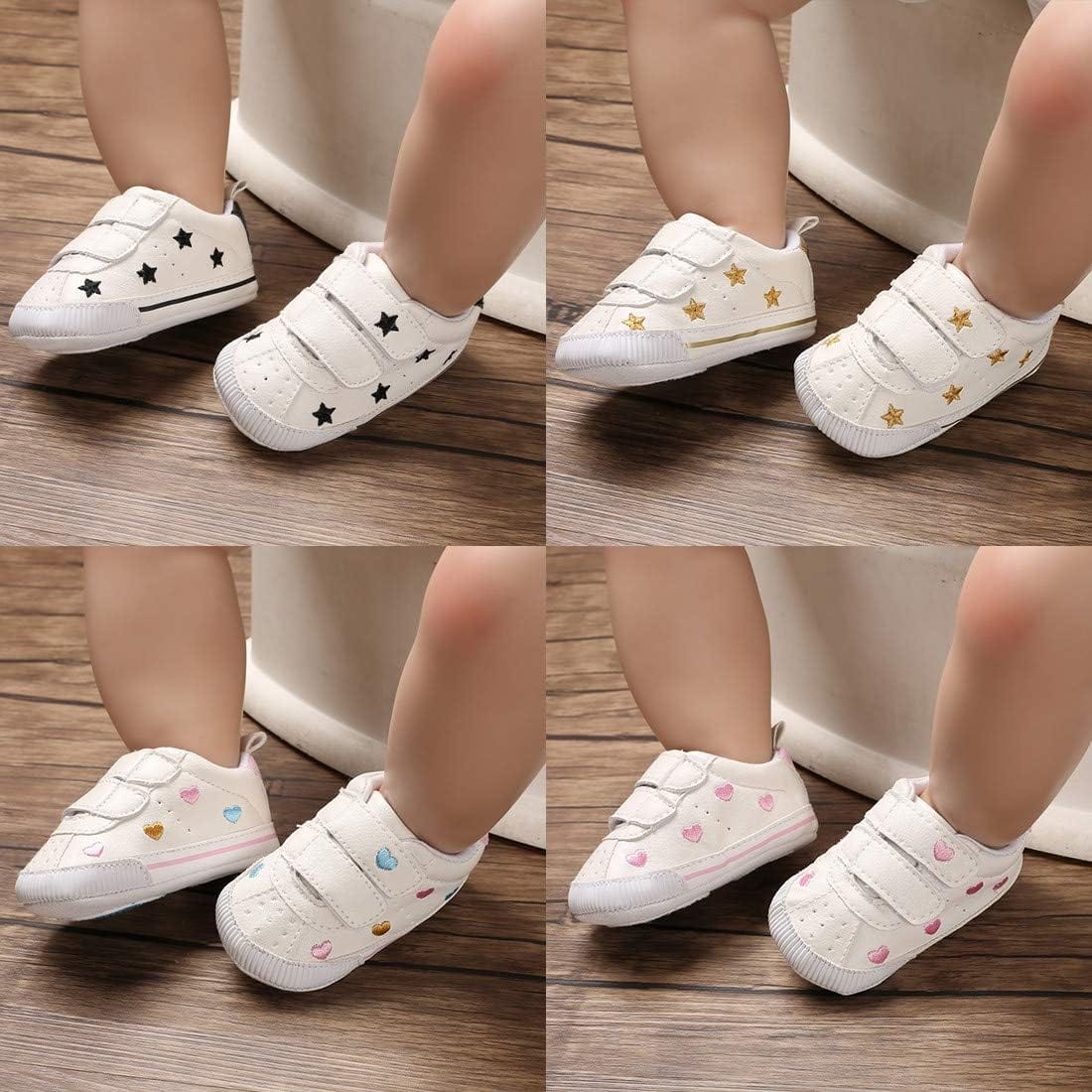 E-FAK Baby Shoes Boys Girls Infant Sneakers Non-Slip Rubber Sole Toddler Crib First Walker Shoes Xpress