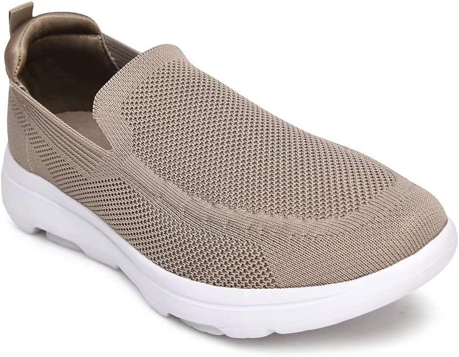 konhill Men's Breathable Walking Shoes - Tennis Casual Slip on Athletic Sneakers Xpress