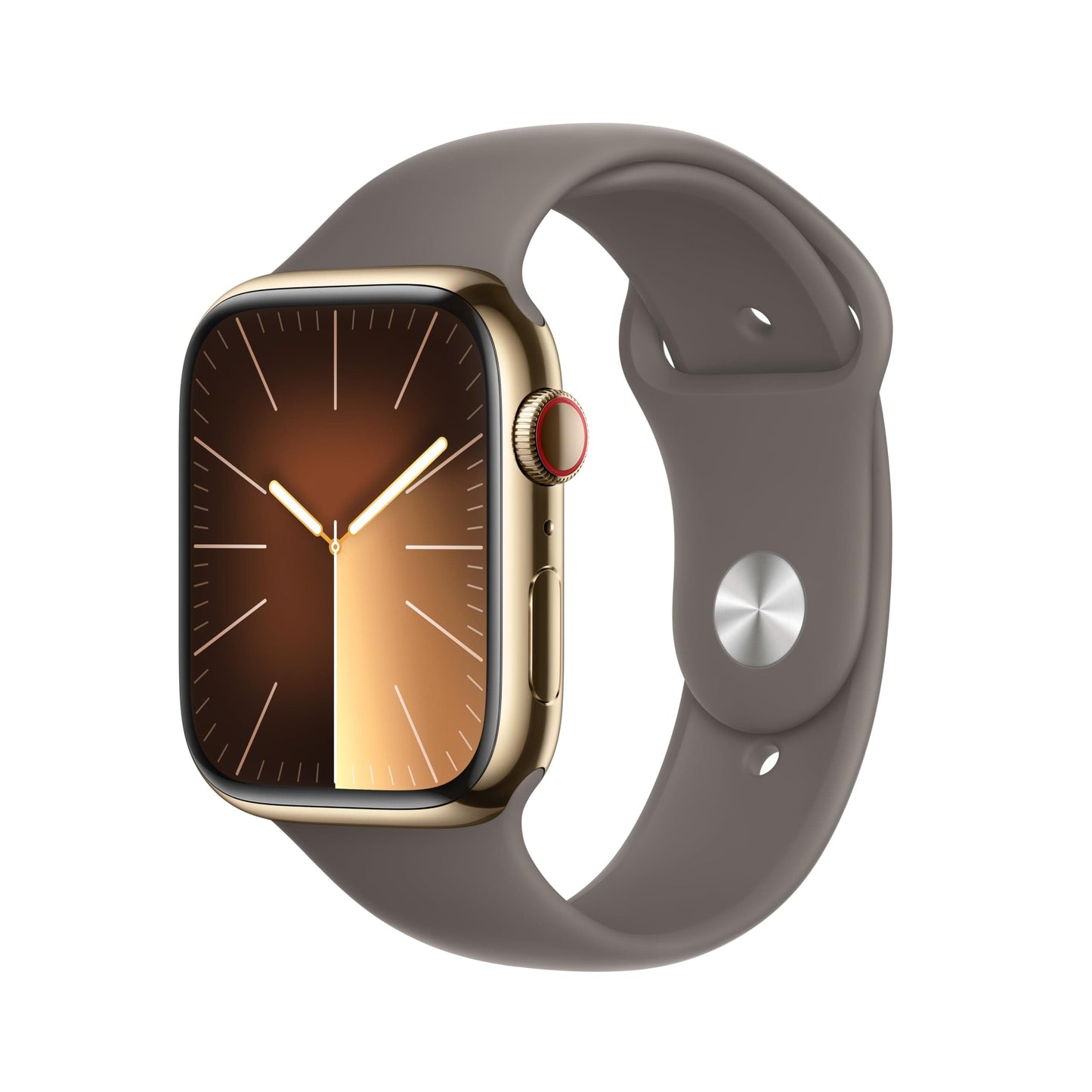 Montre intelligente Apple Watch Series 9 [GPS + Cellular 45 mm] avec boîtier en aluminium rose et bracelet sport rose M/L. Tracker d'activité, applications d'oxygène sanguin et ECG, écran Retina toujours activé (renouvelé) 