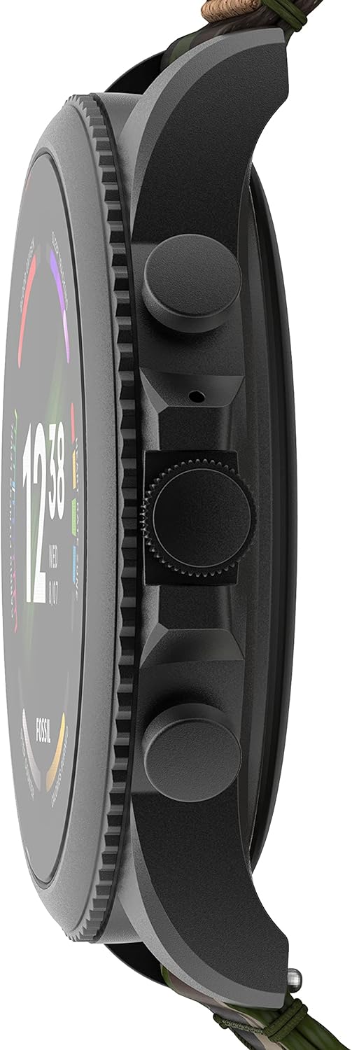 Fossil Gen 6 Montre intelligente à écran tactile de 44 mm pour hommes avec Alexa intégré, tracker d'activité, tracker d'activité, suivi du sommeil, GPS, haut-parleur, contrôle de la musique, notifications sur smartphone