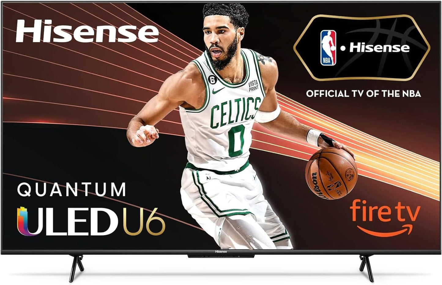 Hisense 65-Inch Class U6HF Series ULED 4K UHD Smart Fire TV (65U6HF, 2023 Model) - QLED, 600-Nit Dolby Vision, Game Mode Plus VRR, HDR 10+, 240 Motion Rate, MEMC, Voice Remote, Compatible with Alexa Xpress